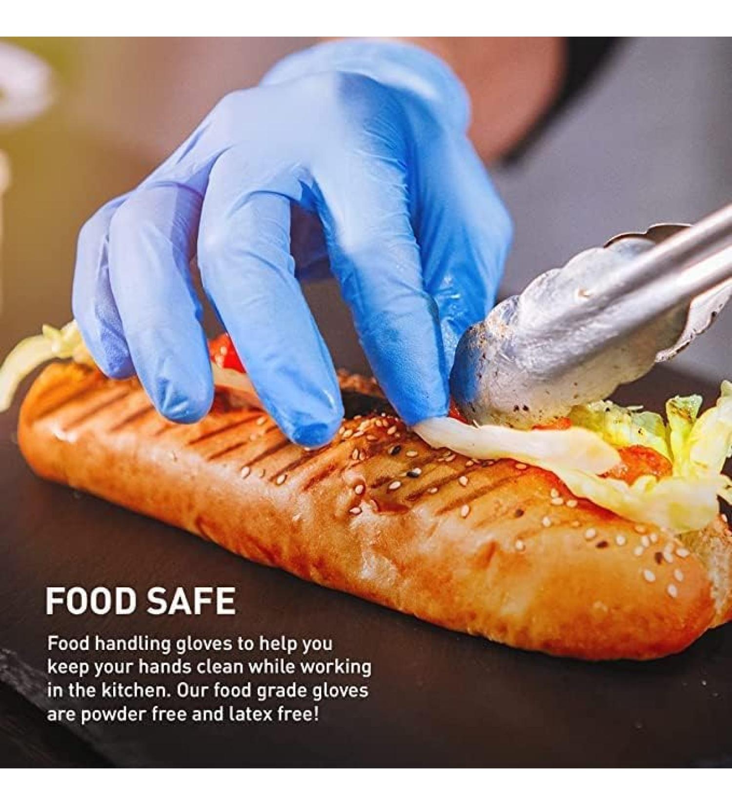 Biodegradable Nitrile Gloves - Latex Free and Powder Free Disposable Gloves (Extra Large 100 Gloves) - Buy Online on GoSupps.com