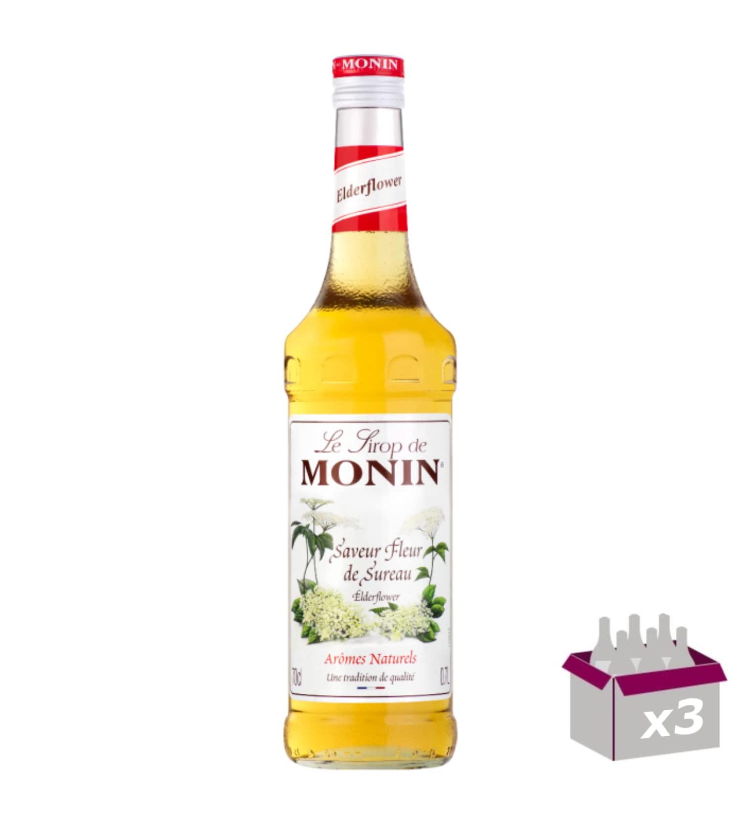 Monin Syrup - Elderflower - 70cl - Pack of 3