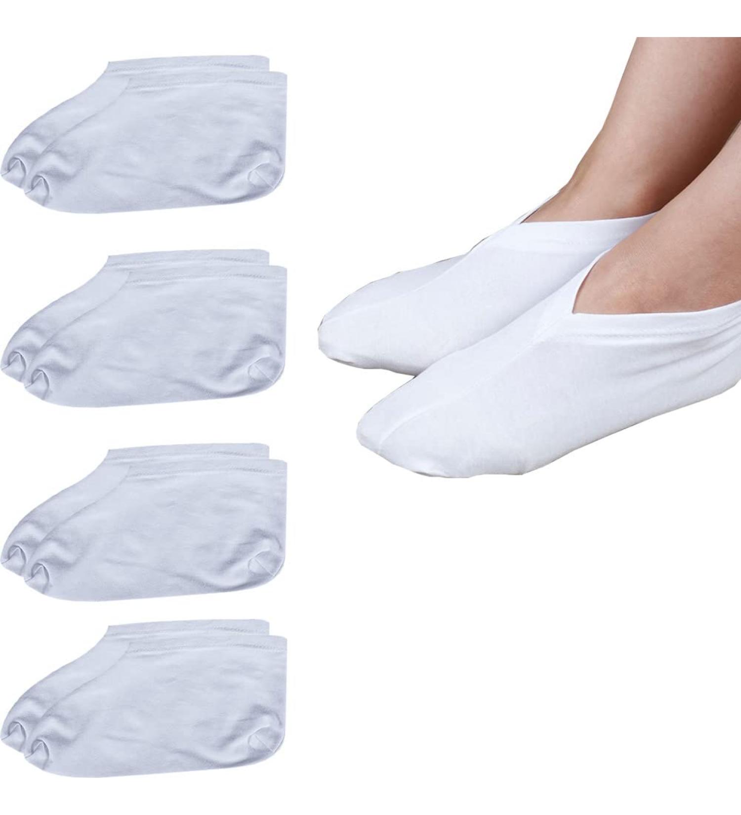 Healing Dry Feet: 4 Pairs Moisturizing Socks for Men and Women - Overnight Spa Treatment for Cracked Heels - Buy Online on GoSupps.com