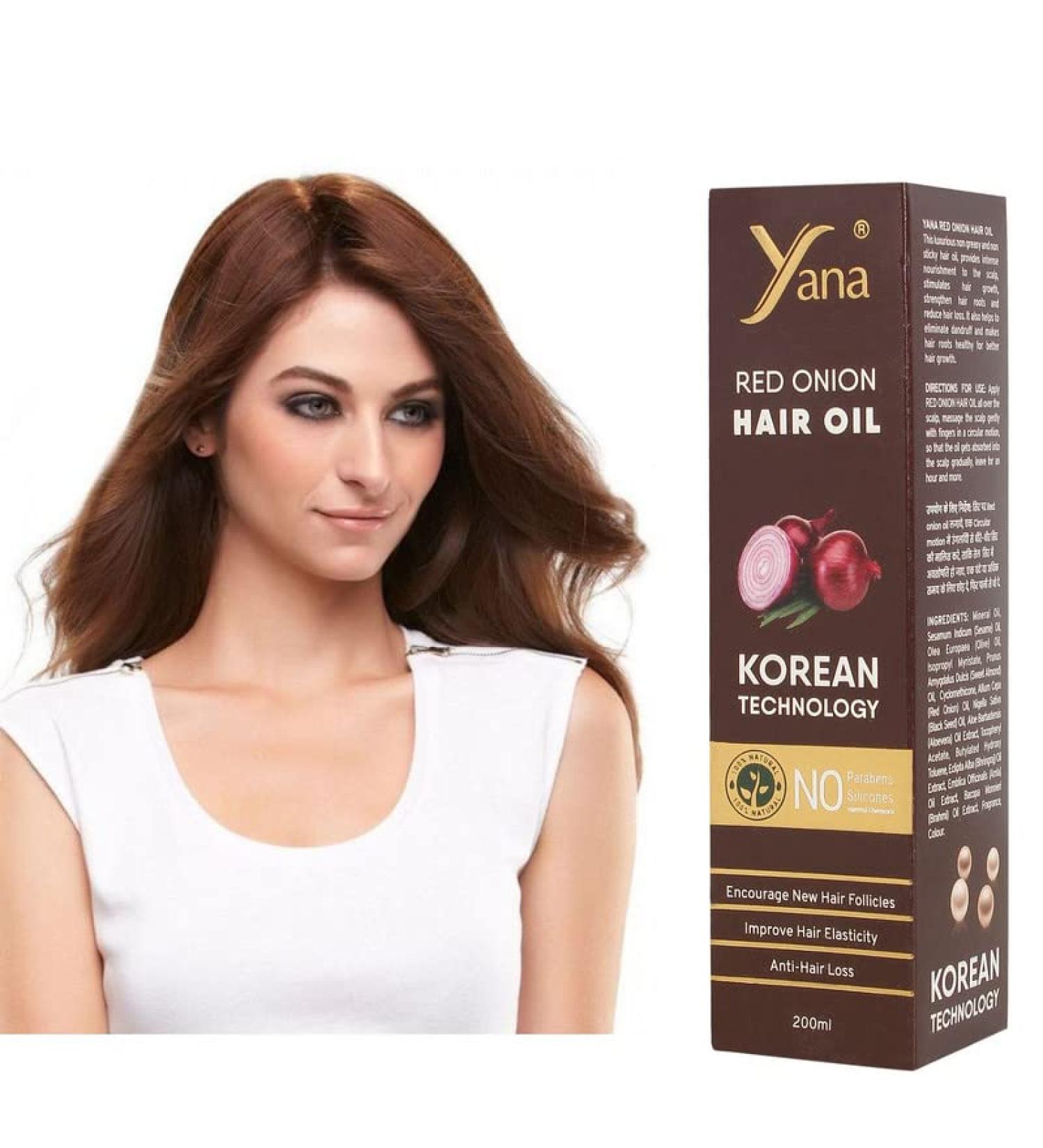 Red Onion Hair Oil With Black Seeds Aloe Oil Vit-E Bhringraj Oil Amla Oil Brahmi Oil For Women By Korean Technology - Buy Online on GoSupps.com