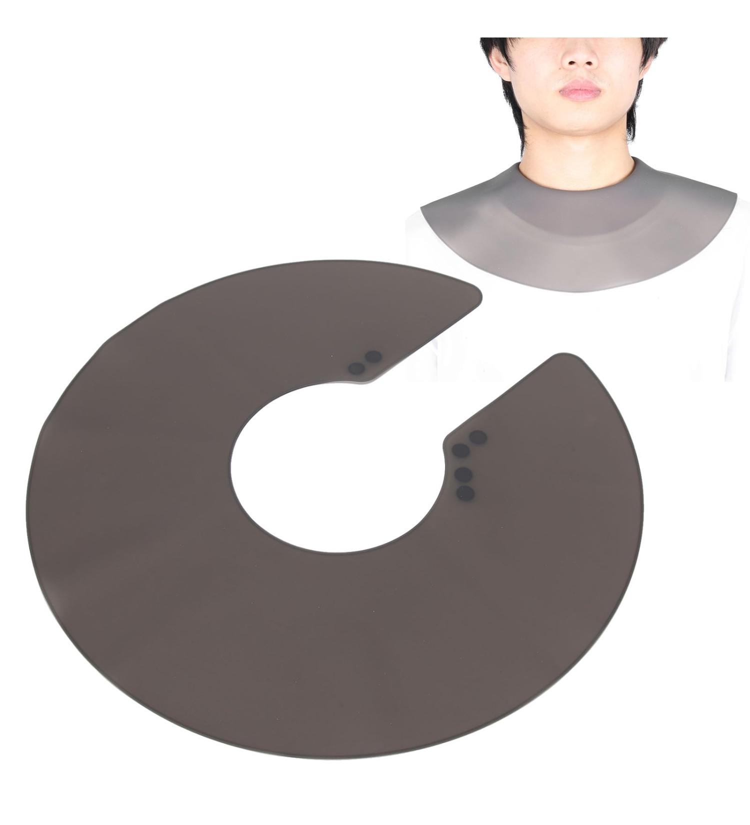 LIZEALUCKY Cutting Collar Silicone Waterproof Neck Wrap Guard for Haircut Professional Hairdressing Tool Hair Cutting Dyeing Pad Guide for Salon Stylist Home Use (Gray) - Buy Online on GoSupps.com