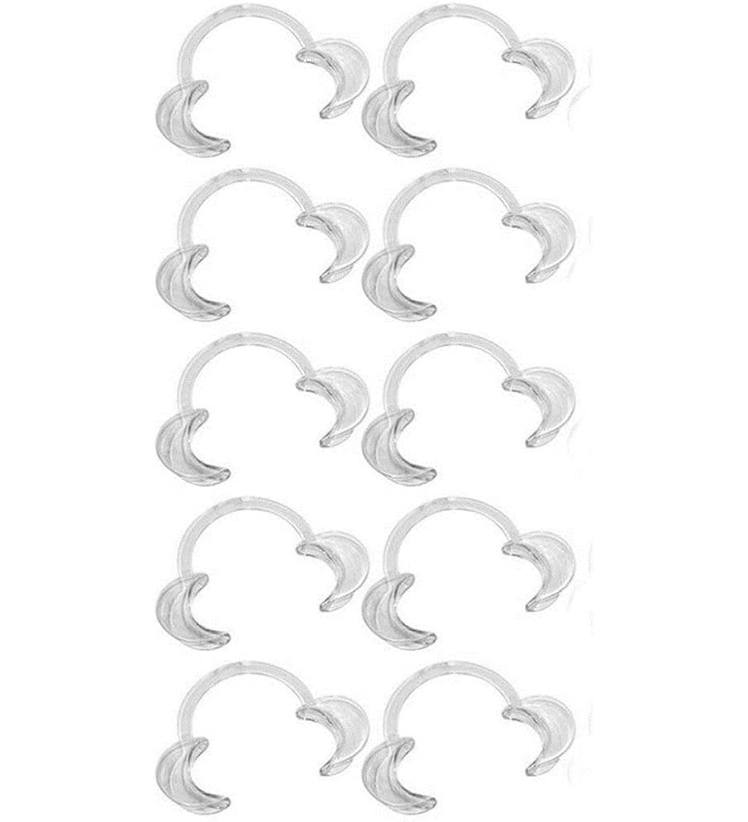 Buy Wang Holder Dental Mund ffner - C-Shape Mouth Opener for Whitening & Party Games | S/M/L Sizes | 10 Pieces (Transparent S) - Family Fun for All Ages - Buy Online on GoSupps.com