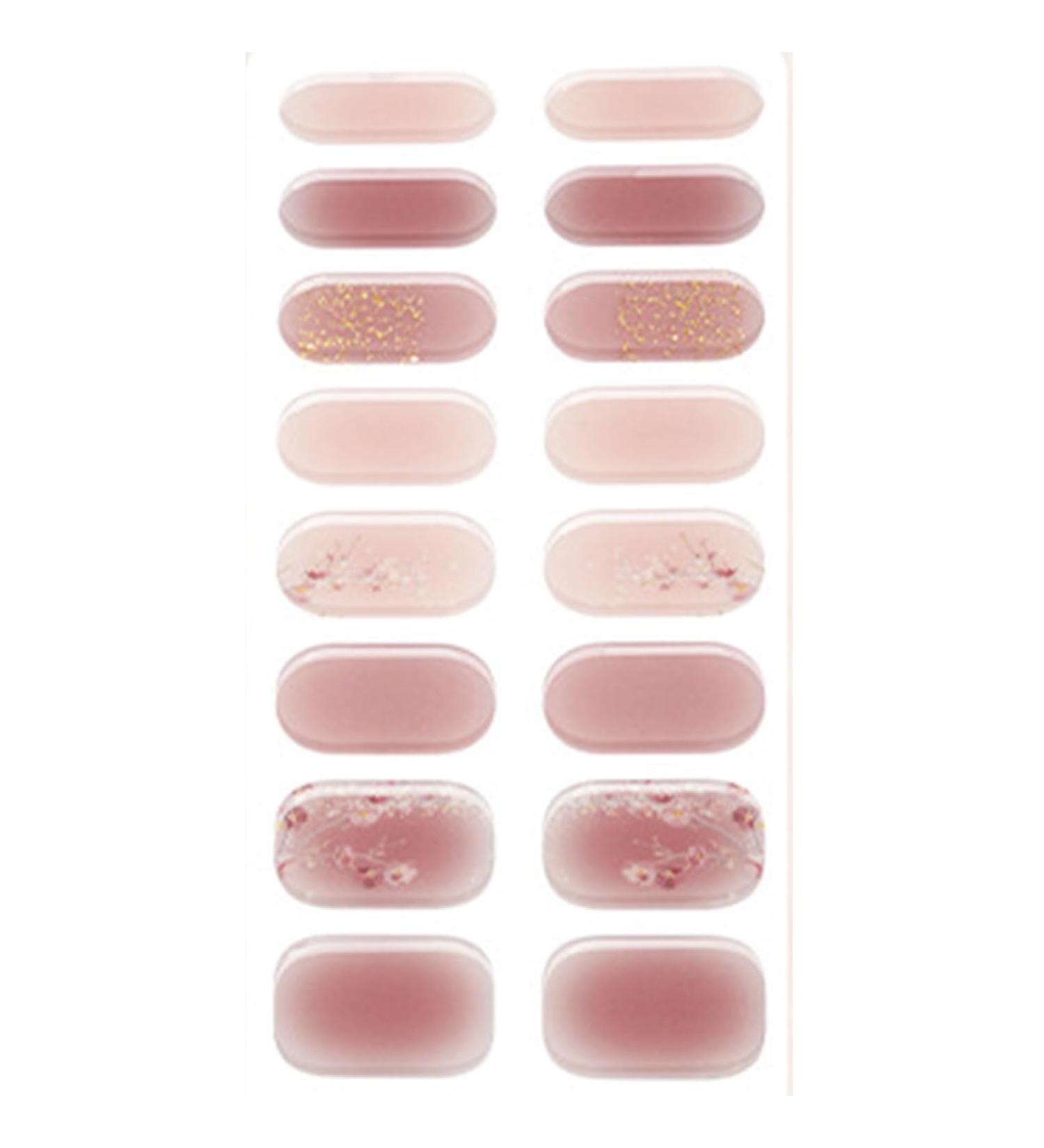 Semi Cured Gel Nail Strips Long Lasting Gel Nail Stickers Waterproof Nail Wraps UV Nail Polsih Stickers for Women Nail Art Decals Nail Accessories Bsg0259 - Buy Online on GoSupps.com