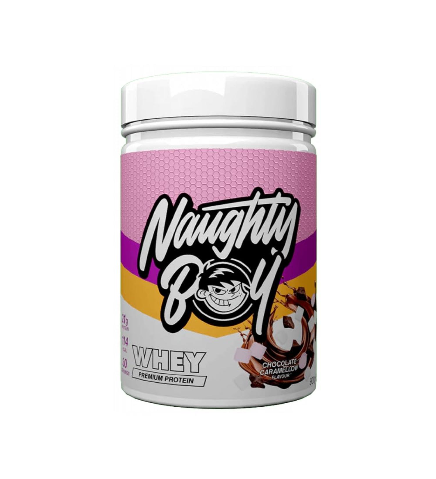 Naughty Boy Whey Advanced Protein (900g) Chocolat Caramellow - Prot ines - M lange de prot ines de lactos rum