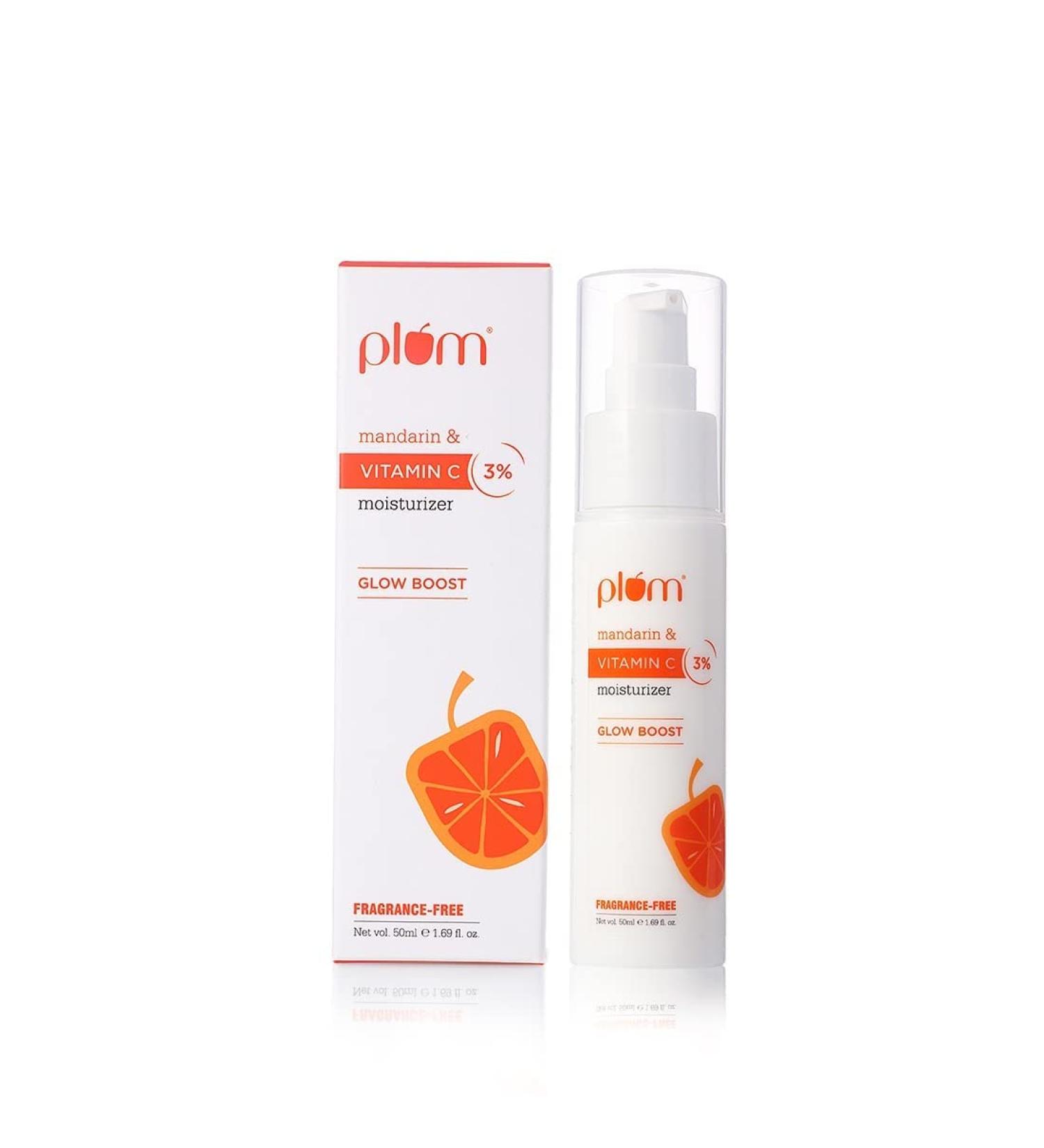 3% Vitamin C Moisturizer with Mandarin | Brightening & Revitalizing Cream | Hyperpigmentation & Dull Skin Solution | Improve Uneven Skin Tone & Elasticity | 50ml - Buy Online on GoSupps.com