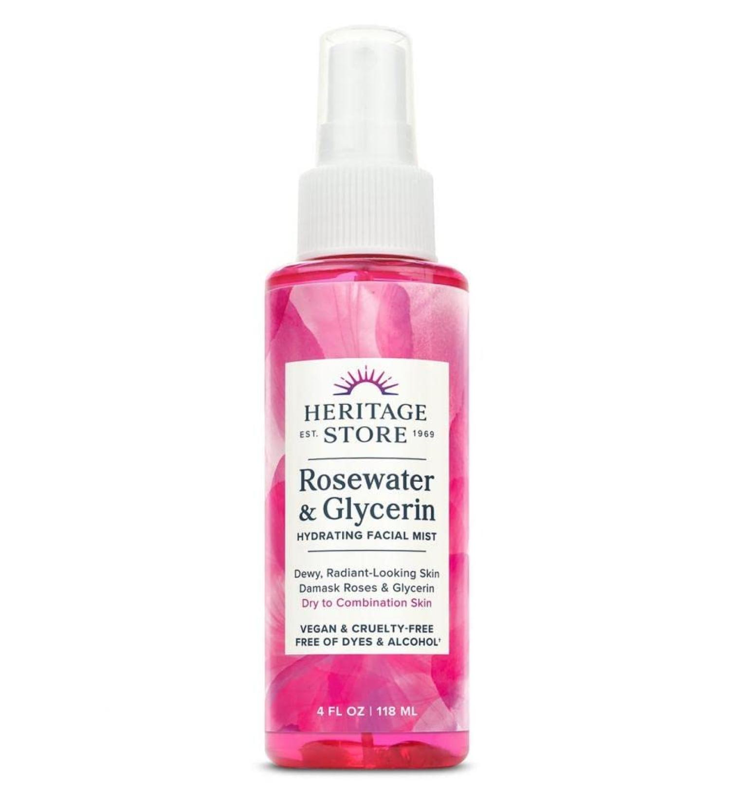 HERITAGE STORE Rosewater Glycerin Transparent 118 ml