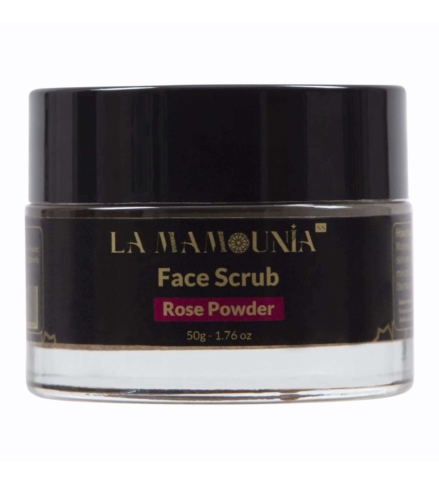 100% Natural Rose Powder & Argan Face Scrub | Moroccan Gommage - 55g - Buy Online on GoSupps.com