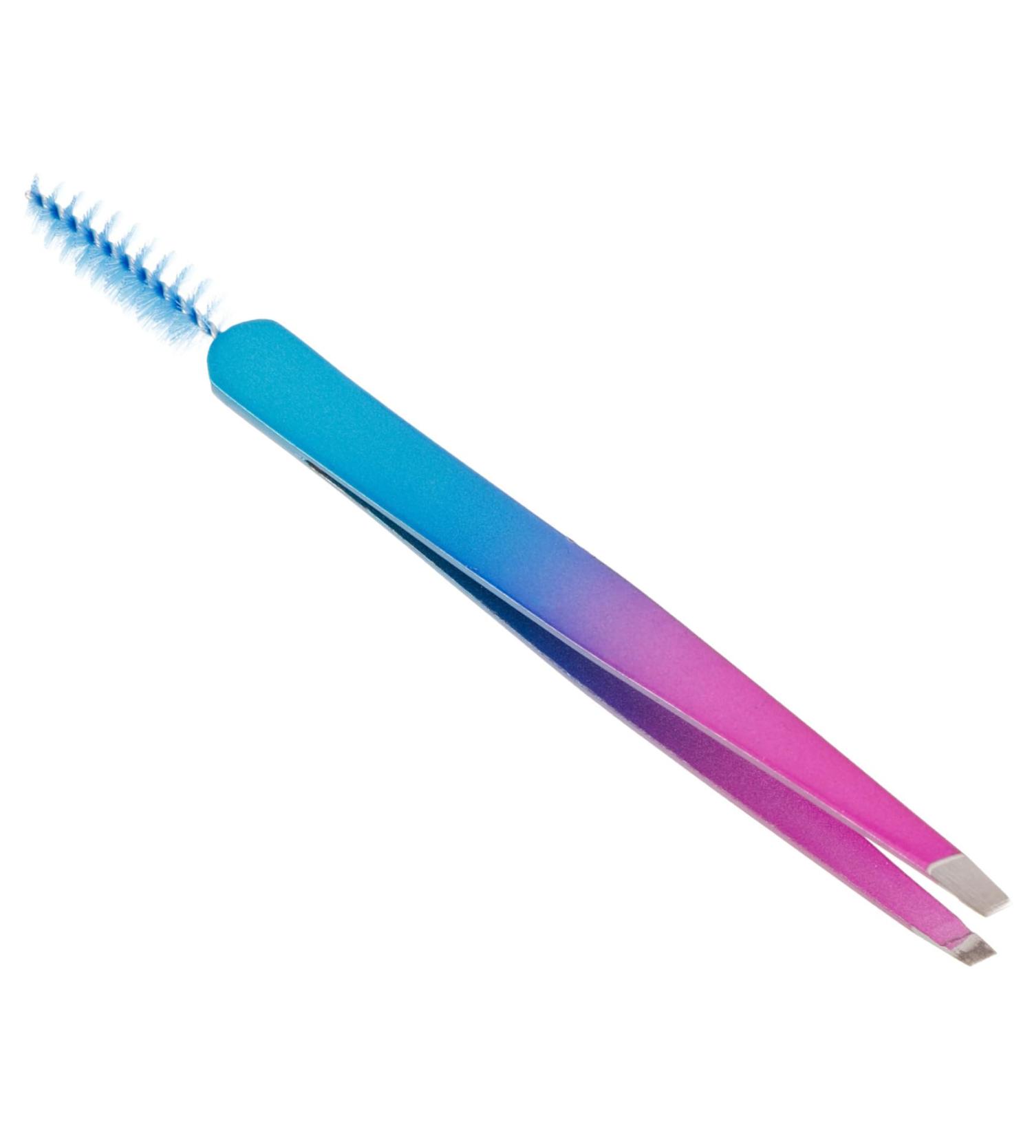 VINTORKY Stainless Steel Eyebrow Tweezers Eyebrow Clips Tweezers for Women Eyebrow Tools Beauty Accessories Travel Eyebrow Clamp Beauty Tool Women Eyebrow Clip Eyebrow Tweezer with Brush - Buy Online on GoSupps.com