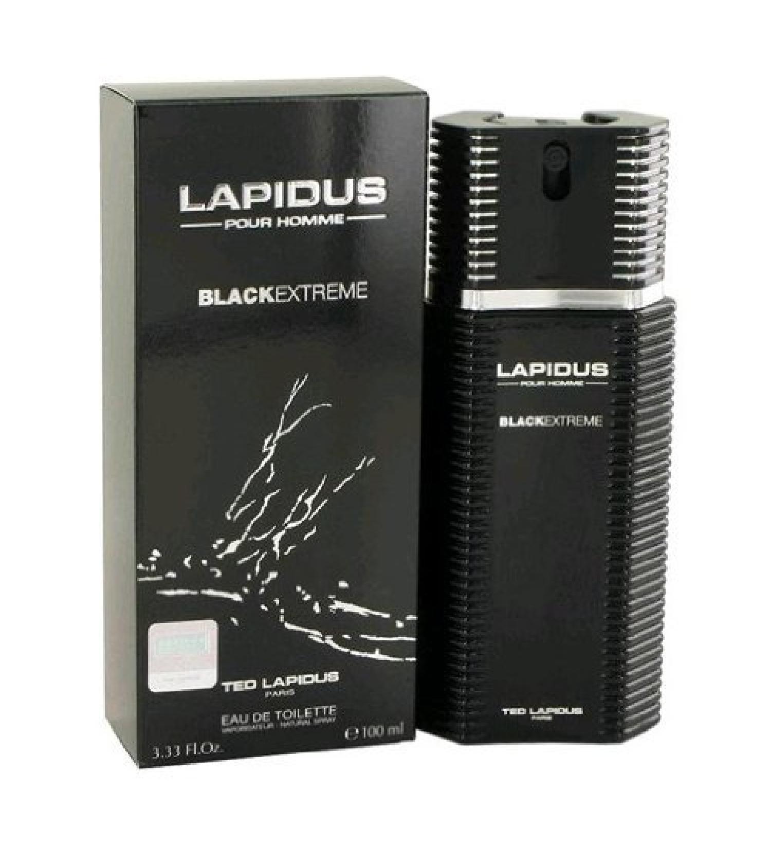 Ted Lapidus Lapidus Pour Homme Black Extreme Eau de Toilette Spray for Men 3.4 Ounce (Pack of 2) - Buy Online on GoSupps.com
