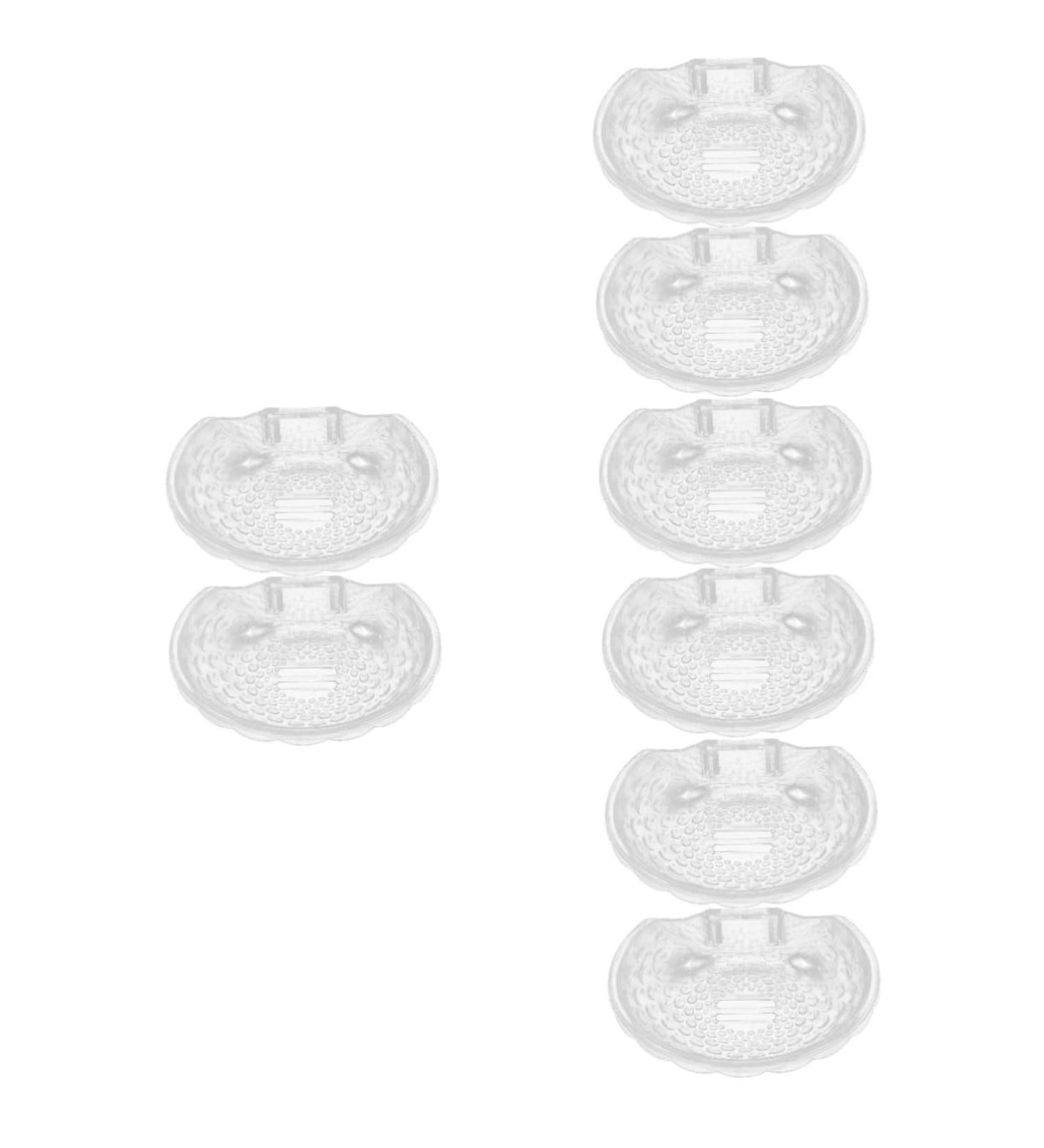 Ciieeo 8 Pcs Transparent Soap Box House Draining Dish Rack Soap Dish with Drain Soap Rack Soap Holder for Shower Wall House Draining Dish Bar Soap Holder Plastic Household Drain Rack - Buy Online on GoSupps.com