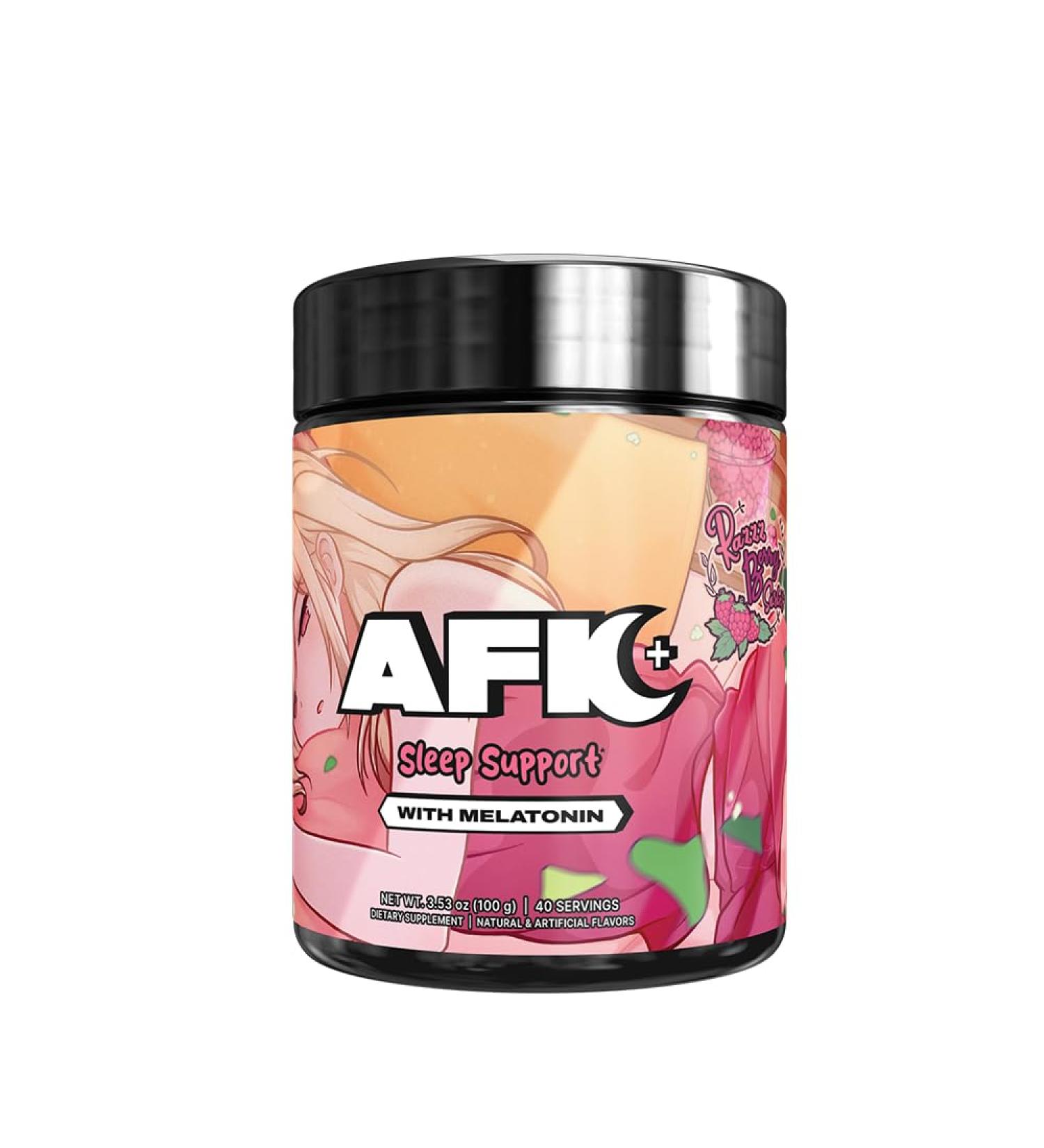 Gamer Supps AFK+ (with Melatonin): Razzz Berry Sorbet - 40 Servings - Keto Friendly Magnesium-Focused Sleep Support Supplement Apigenin Sugar Free - Buy Online on GoSupps.com