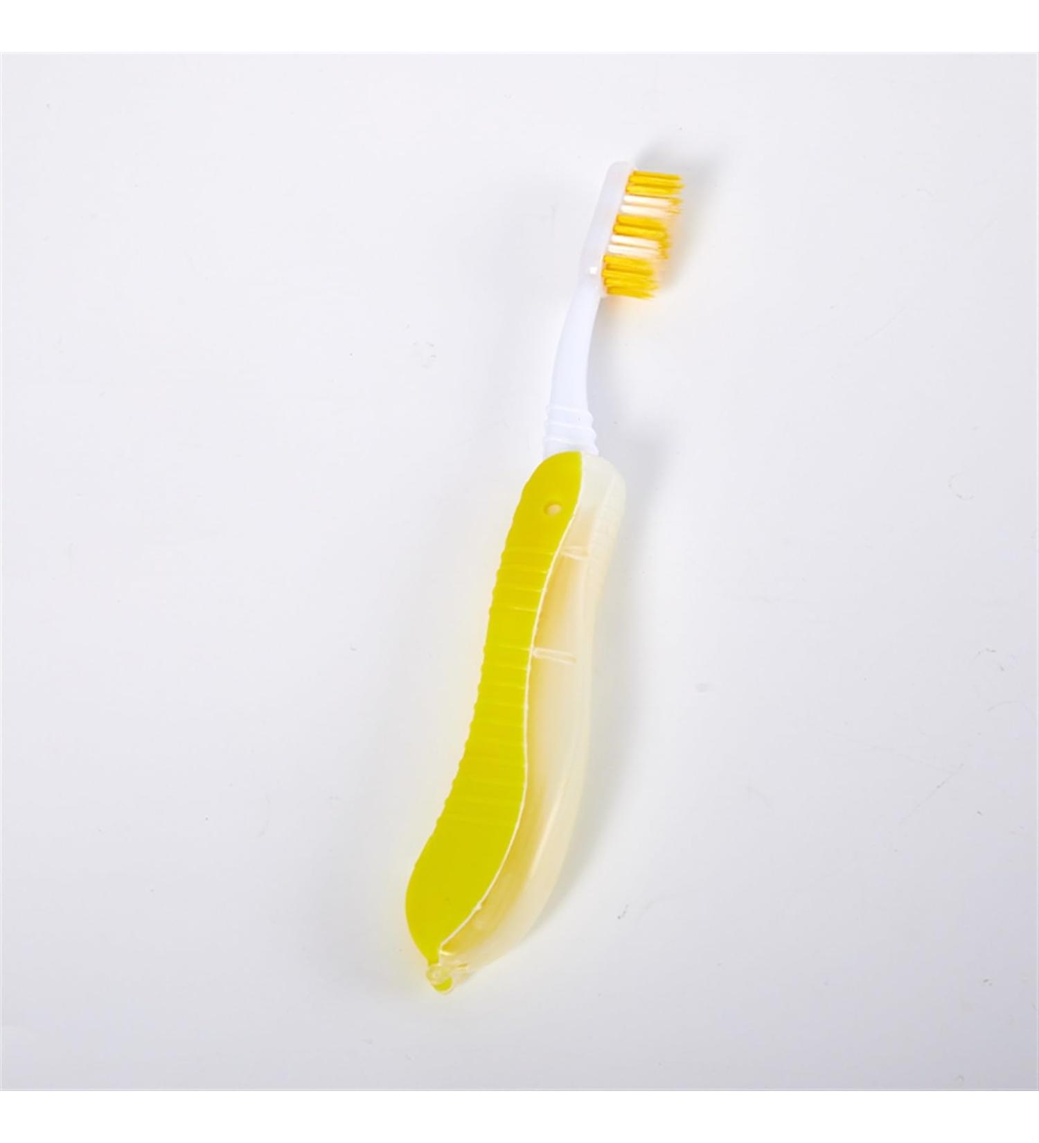 Xintaosm Charcoal Travel Toothbrush - Portable Foldable Disposable & Eco-Friendly Hiking Tooth Cleaning Tool (Yellow) - Buy Online on GoSupps.com