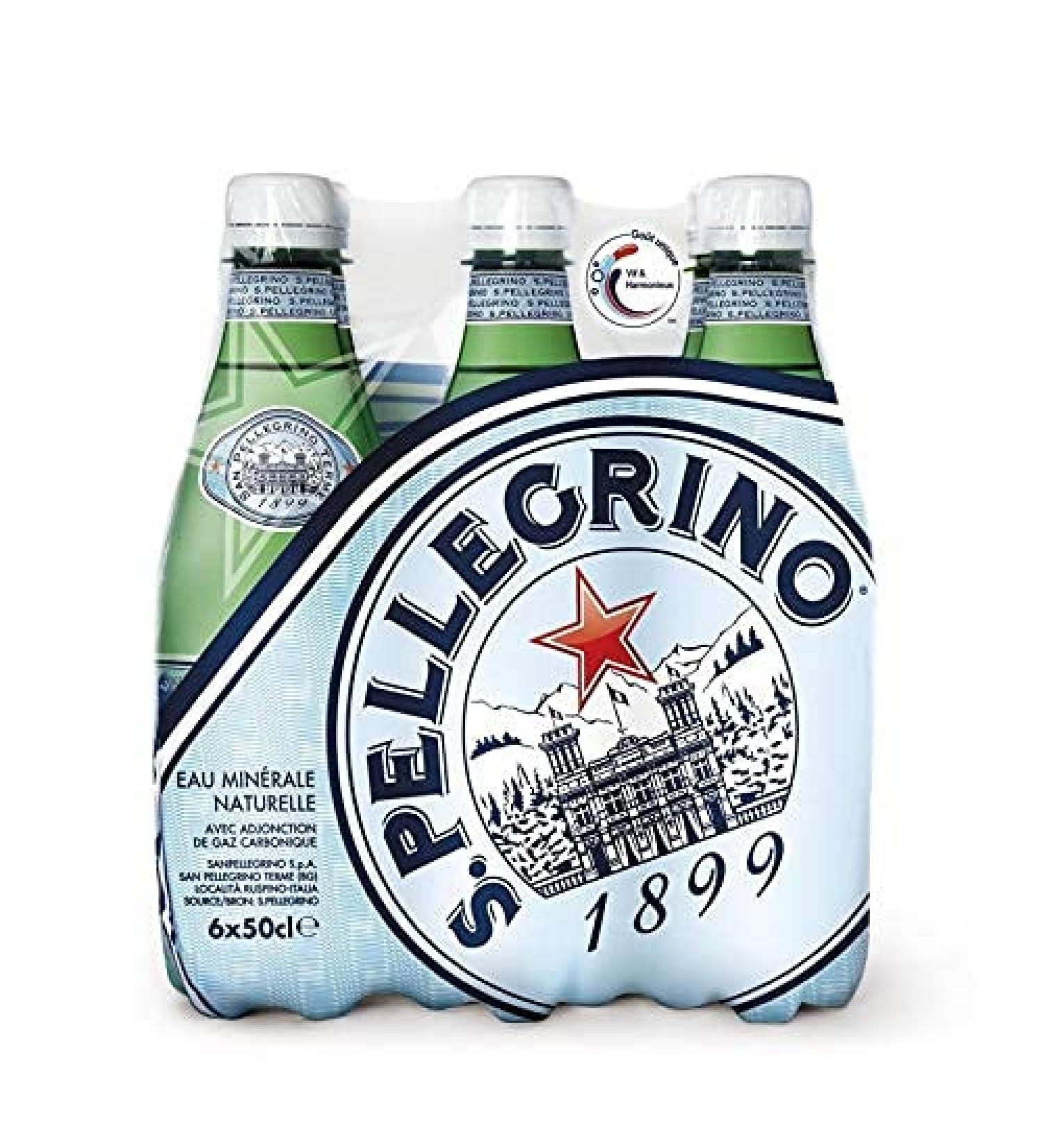 SAN PELLEGRINO - Sparkling Mineral Water 6X50Cl - Unit - Free Delivery