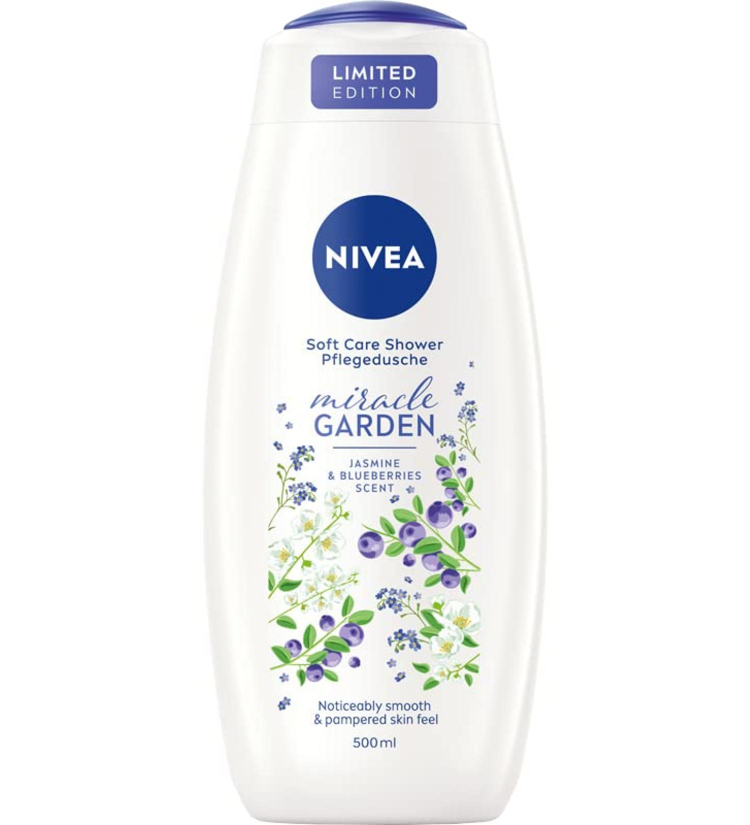 NIVEA Miracle Garden Jasmine and Berries Shower Gel 500ml - Buy Online on GoSupps.com