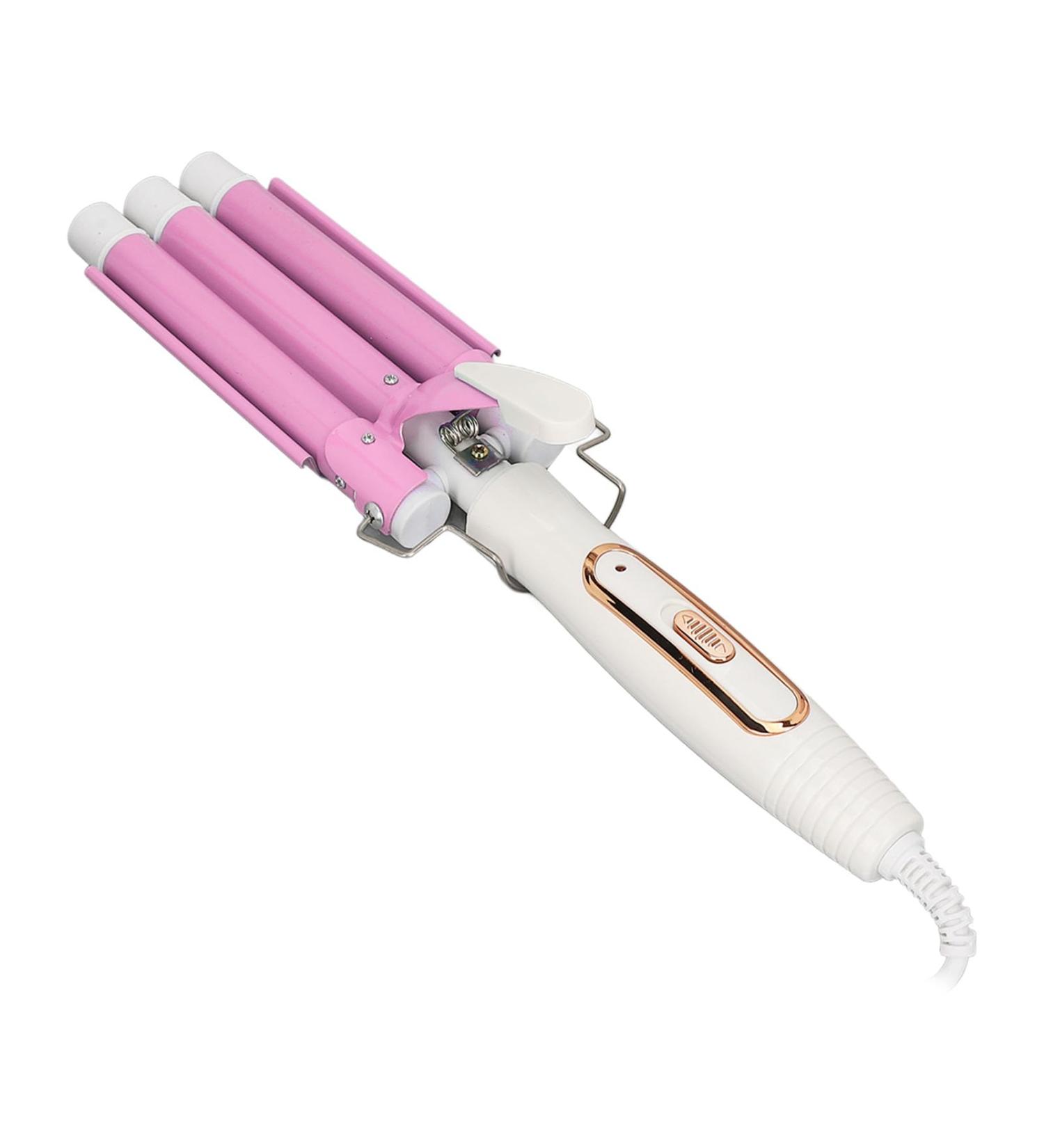 Buy 3-Barrel Hair Curling Iron - Adjustable Temp Dual Use for Salon & Home Styling - International Shipping Available - Buy Online on GoSupps.com