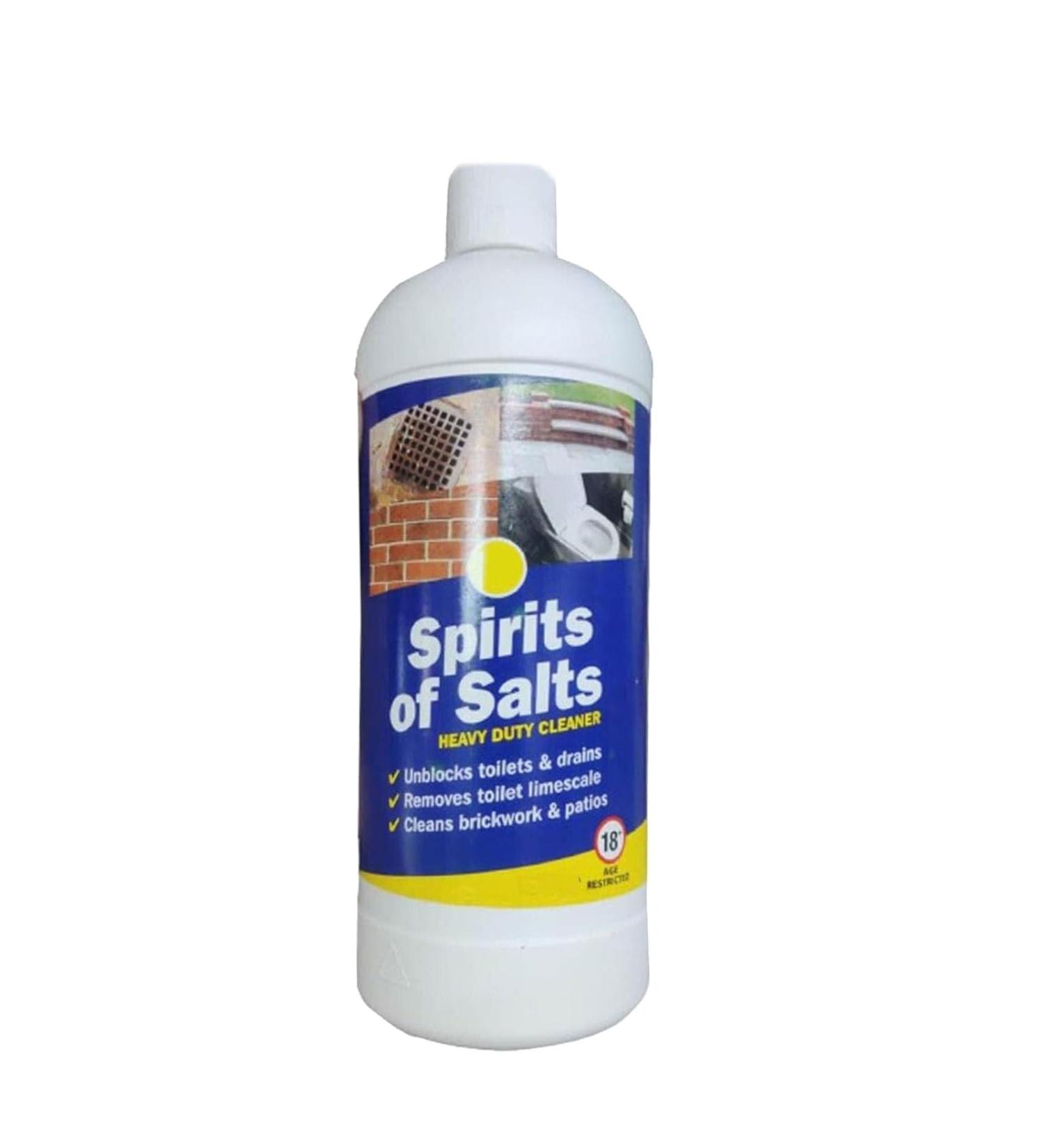 Housold 500ml Traditional Spirits of Salts Multi-purpose Drain & Toilet Cleaner | Efficient Limescale Remover from Drains & Toilets Clean Brickworks & Patios (Pack of 1) - Buy Online on GoSupps.com