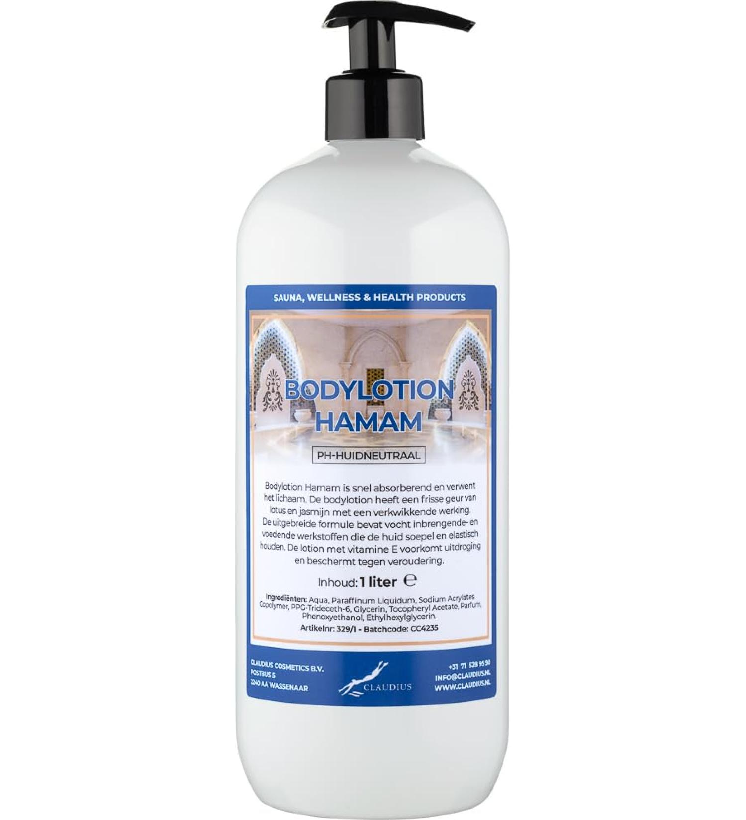 Claudius Body lotion Hamam 1 liter with pump