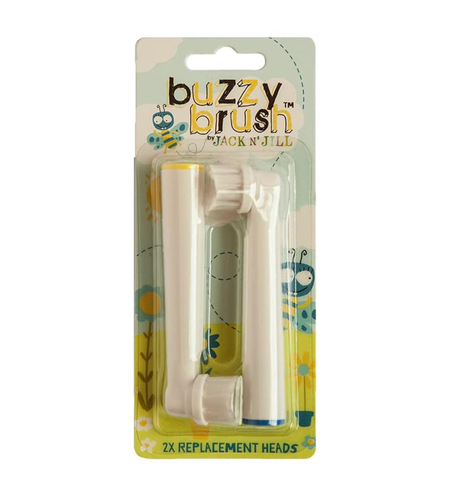Jack n Jill Buzzy Brush Replacement Heads - 2 Pack for Kids' Oral Care - Buy Online on GoSupps.com