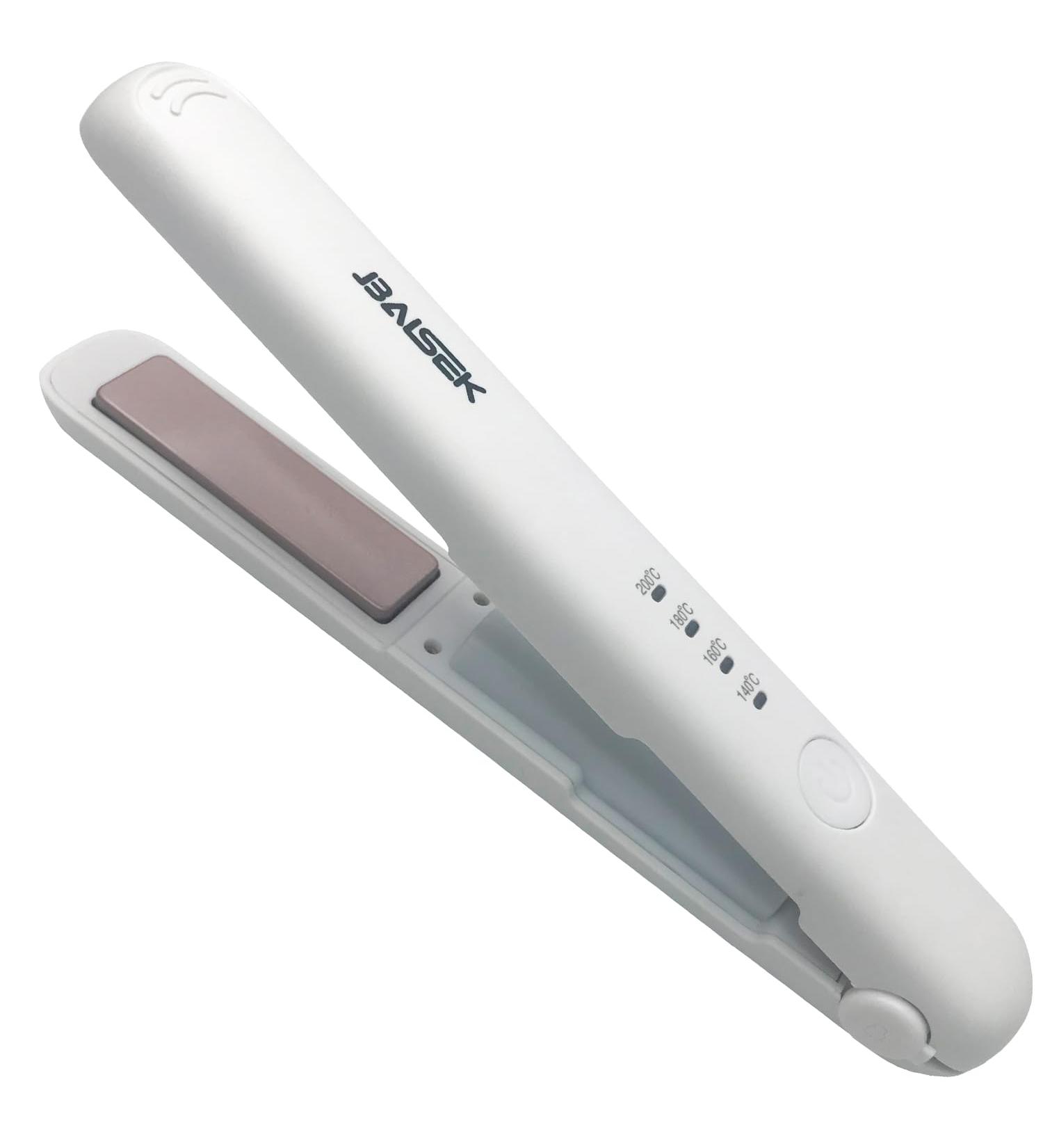 Flat Iron Hair Straightener & Curler - 2 in 1 Travel Tool with 3000mAh Battery 4 Temperature Settings & Safety Lock - Perfect for International Shipping - Buy Online on GoSupps.com