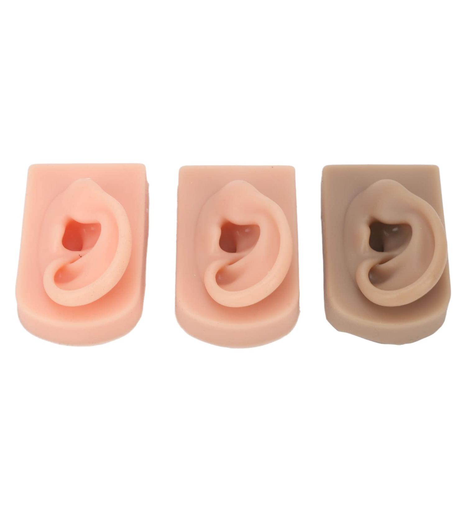 3Pcs Reusable Right Ear Silicone Model for Acupuncture Training - Buy Online on GoSupps.com