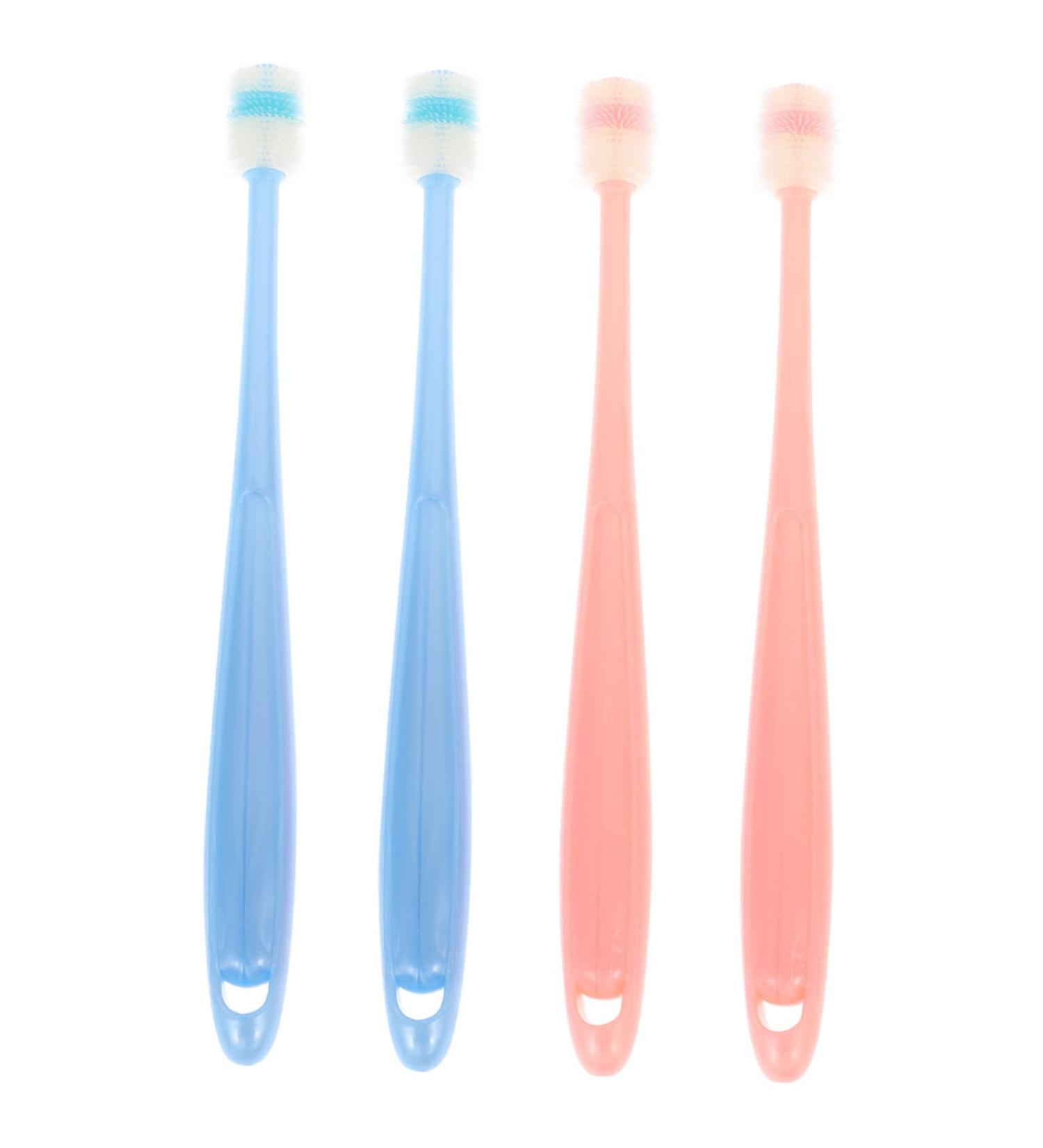 Hapinary 4-Piece Infant & Children's Training Toothbrush Set | Safe Dental Care Tools for Oral Hygiene - Buy Online on GoSupps.com