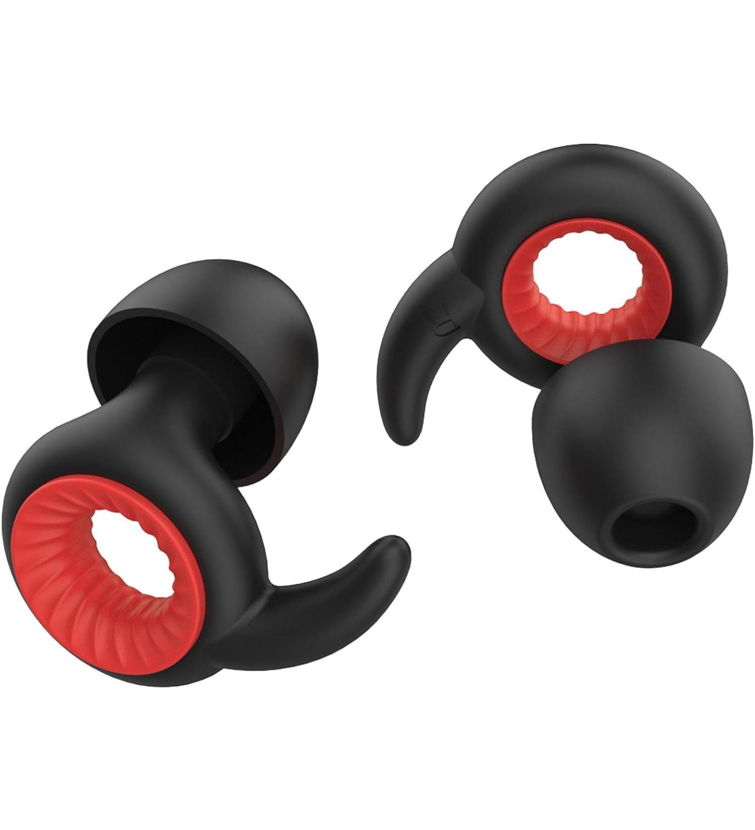 hadantto Ear Plugs for Noise Reduction - Super Soft Reusable Silicone 8 Ear Tips in XS/S/M/L NRR 14 & 26dB Noise Cancelling Perfect for Sleep and Noise Sensitivity. (Advanced Black) - Buy Online on GoSupps.com