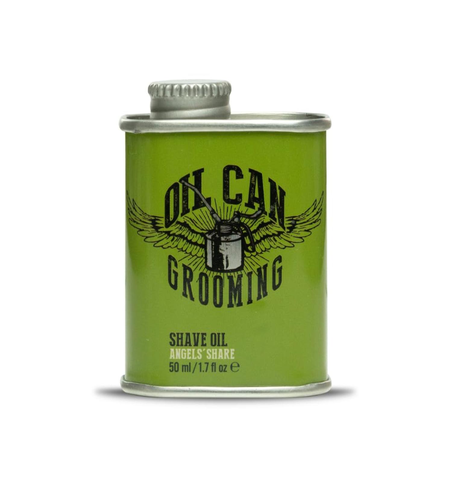 Oil Can Grooming Angels' Share Shave Oil Premium Pre-Shave & Conditioning Oil for Men Smooth Glide Reduced Irritation & Hydrated Skin Cool Citrus Scent 50ml - Buy Online on GoSupps.com