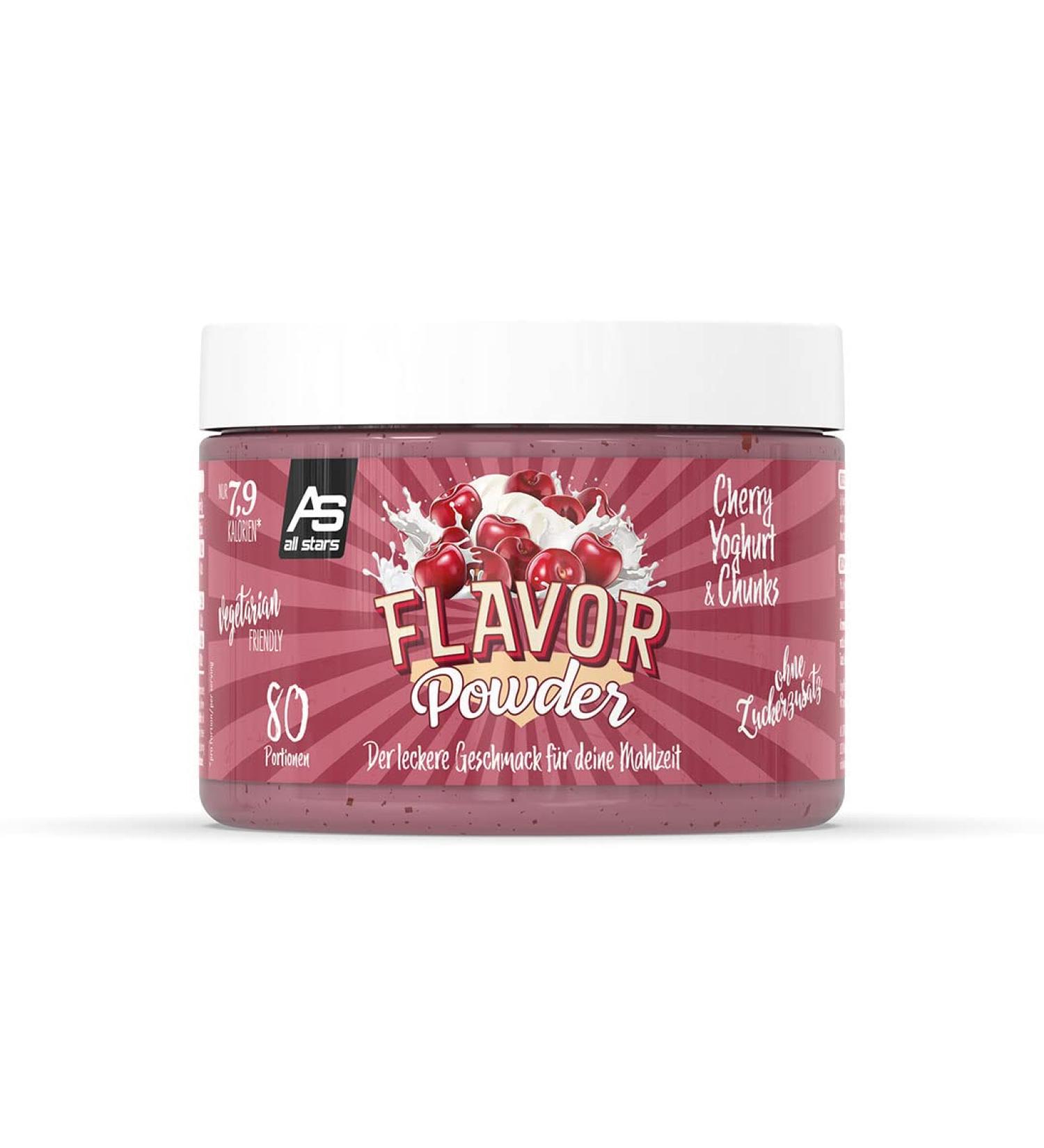 All Stars Cherry Yoghurt Flavor Powder & Chunks | 240g Can | Enhance Food & Drinks - International Shipping Available - Buy Online on GoSupps.com