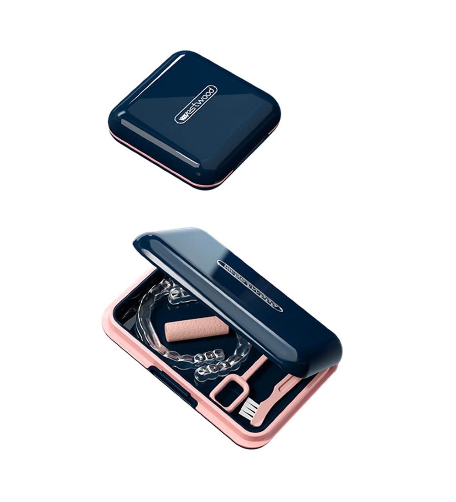 Travel-Friendly Clear Aligner Case for Orthodontics & Dentures - Durable Portable & Ideal for International Shipping - Buy Online on GoSupps.com