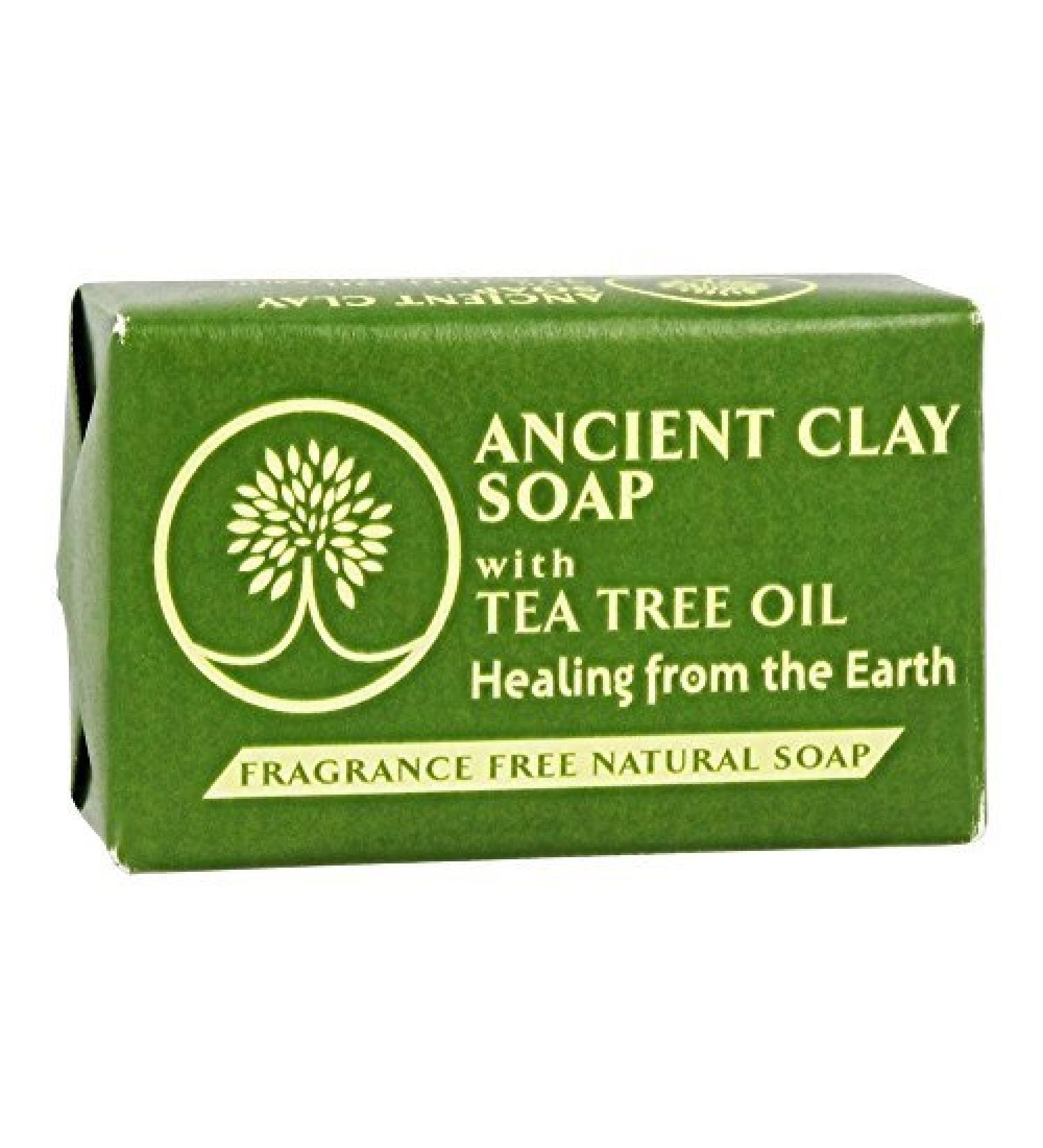Ancient Clay Soap with Tea Tree Oil Zion Health 6 oz Bar Soap