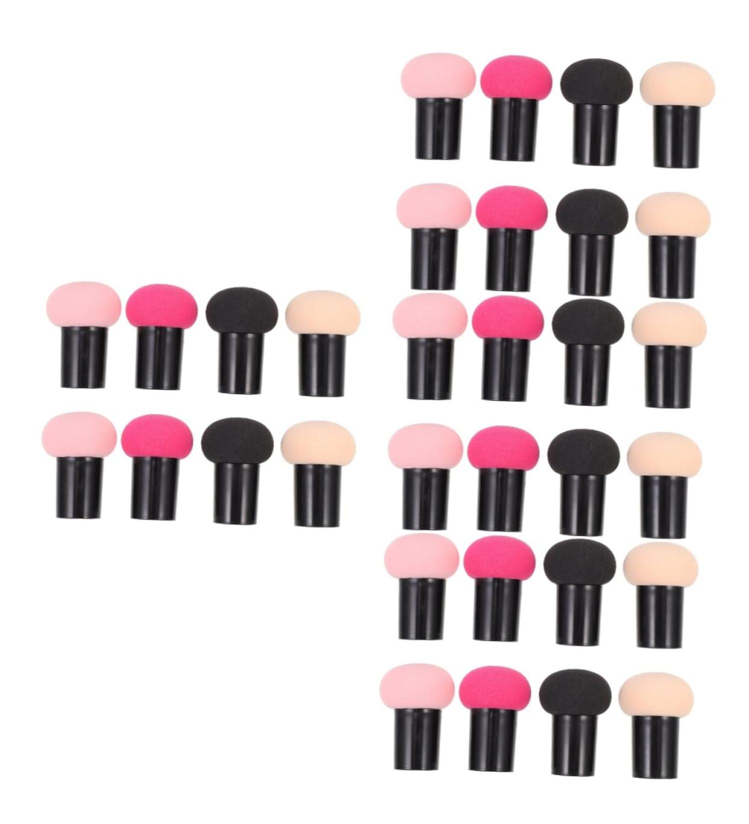FRCOLOR 32 Pcs Makeup Sponges Set - Premium Powder Puff Mushroom Foundation & Concealer Brushes for Flawless Face Makeup | Hydrophilic Polyurethane for Smooth Application - Buy Online on GoSupps.com
