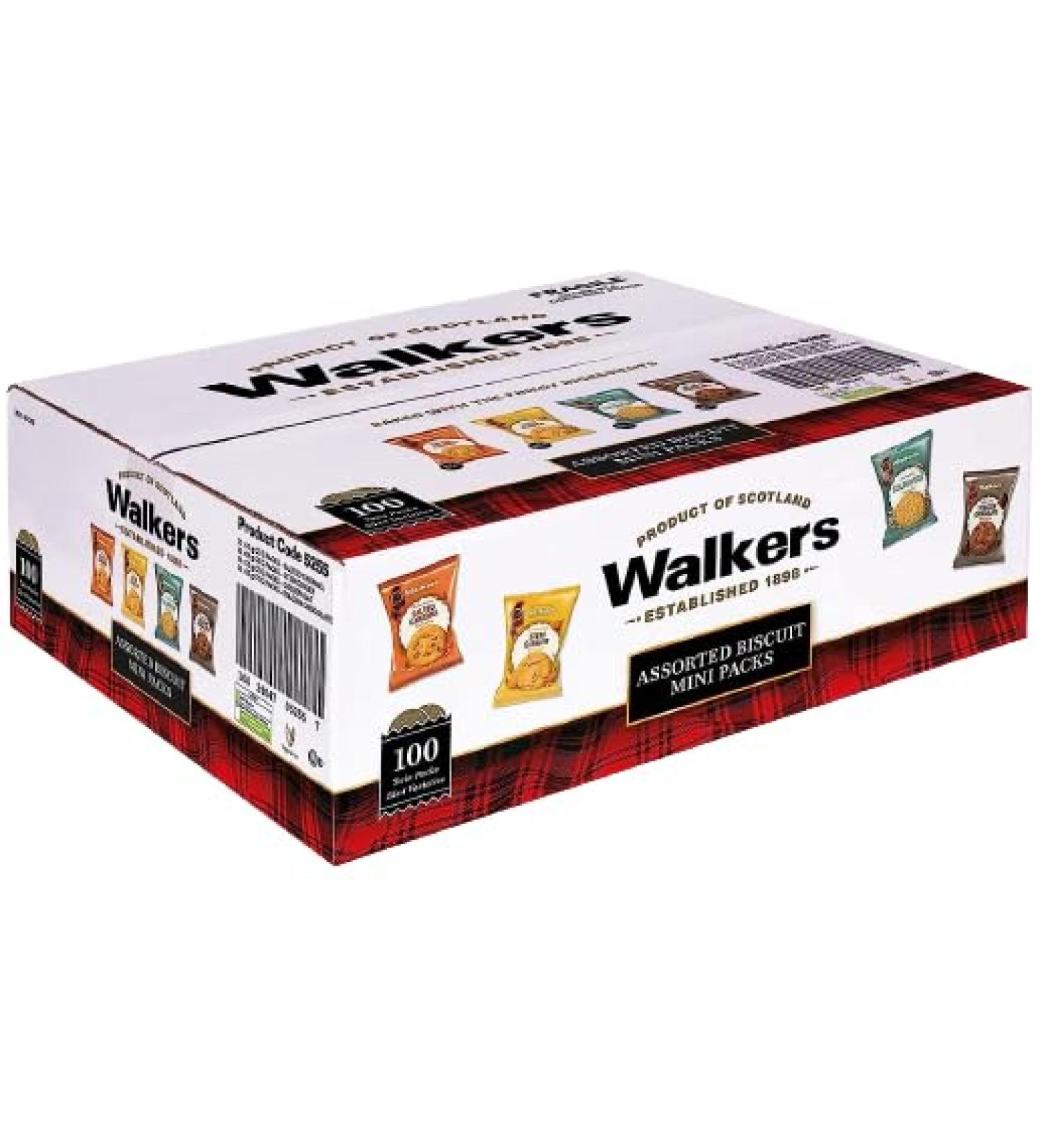 Walkers Assorted Twin Pack Biscuits 100 x 25gm (1 Box)