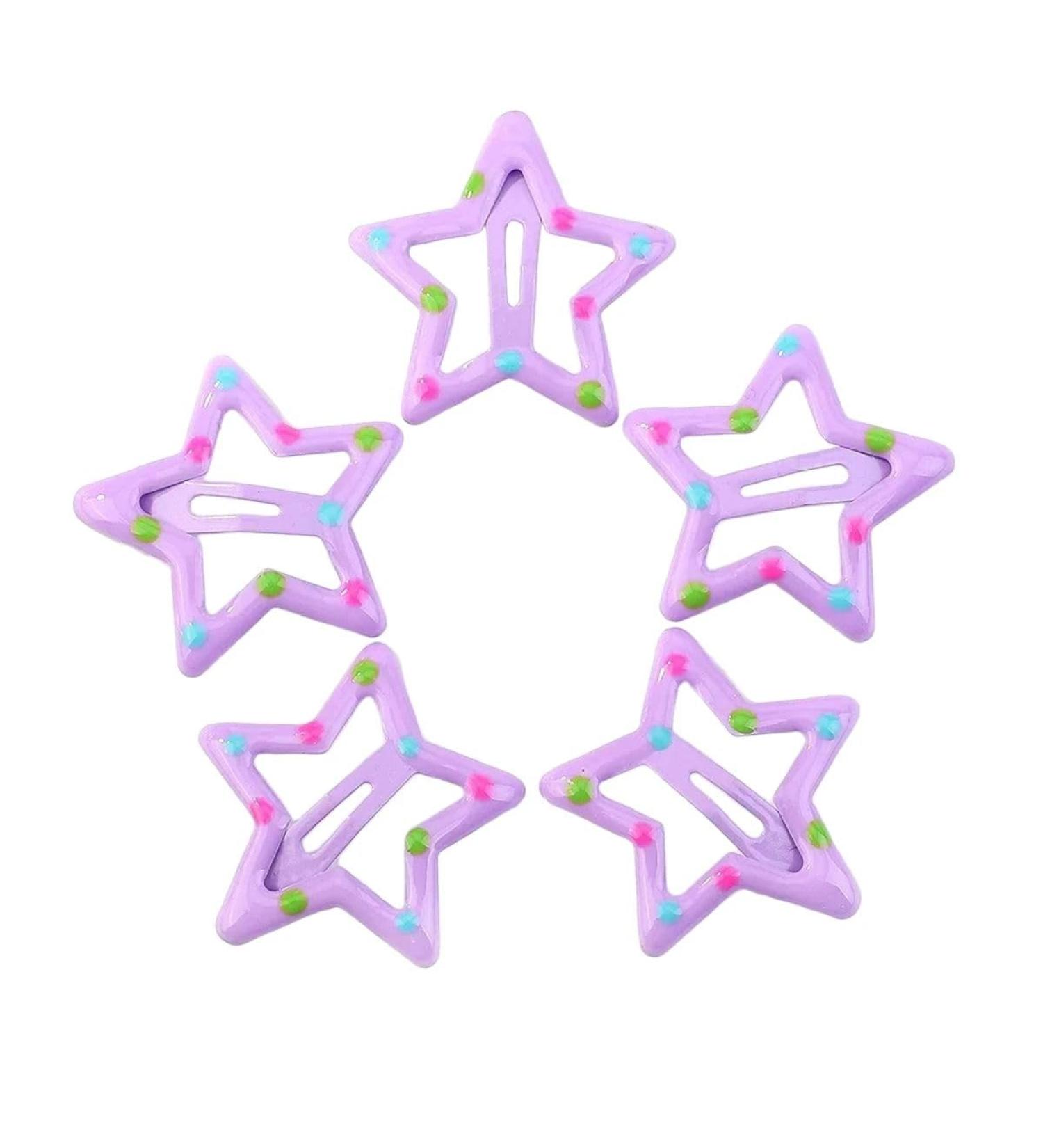 New 2025 2/10Pcs Silver Star Bb Hair Clips Women Grils Cute Metal Star Side Barrettes Hair Grip Hair Accessories Headwear Jewelry Fashion Accessories Creative Gift - Buy Online on GoSupps.com