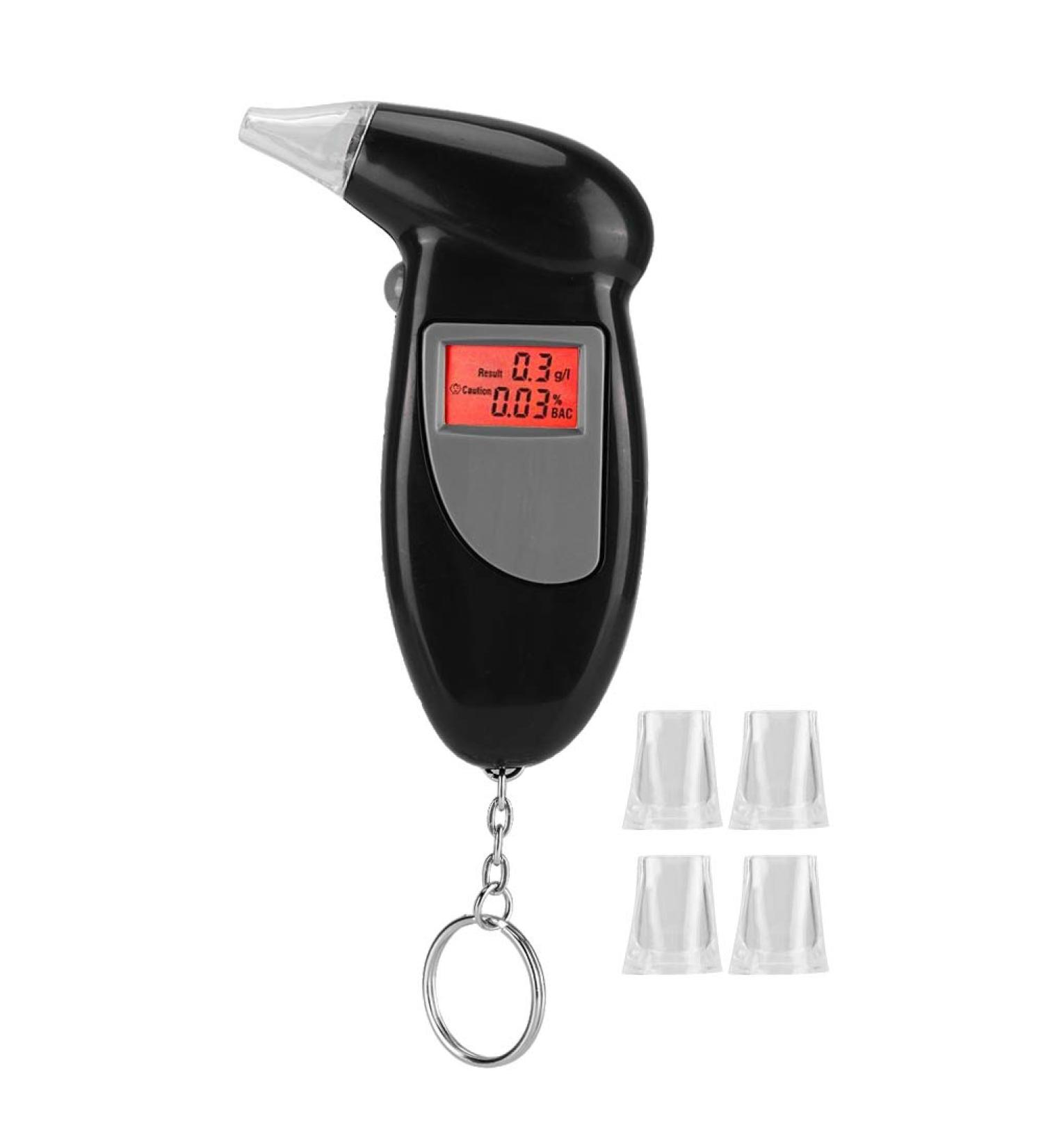 Portable Alcohol Breath Tester - LCD Digital Display with Backlight | Alcohol Analyzer - Buy Online on GoSupps.com