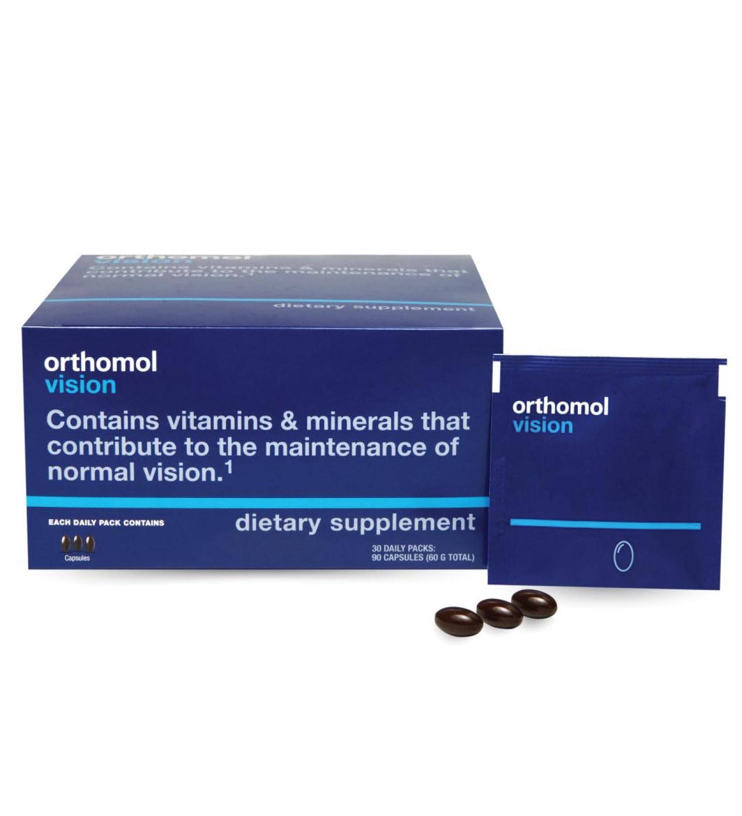 Orthomol Vision 30-Day Supply Comprehensive Eye Health Supplement with Micronutrients to Support Vision & Eye Wellness - Buy Online on GoSupps.com