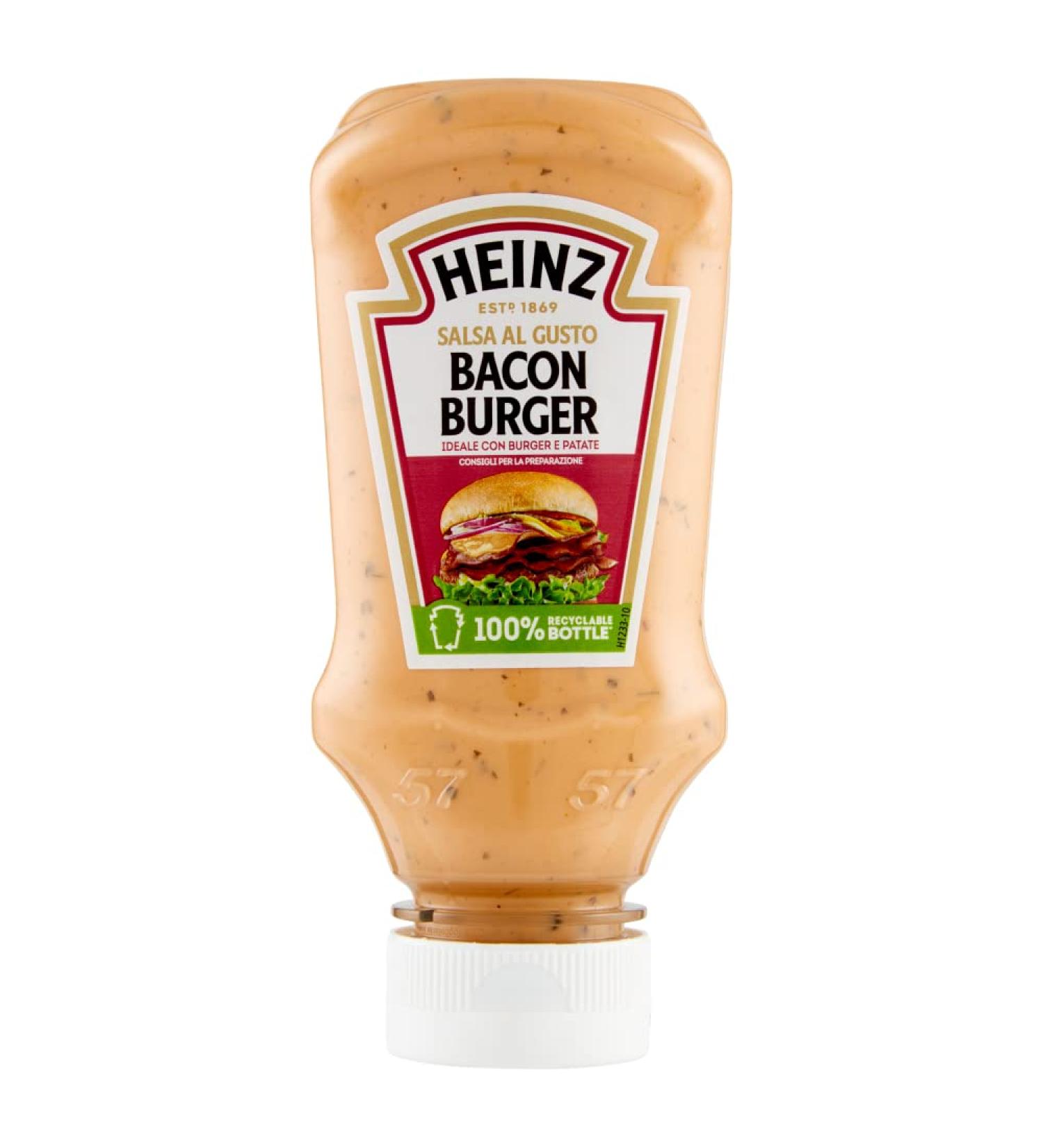 3 x Heinz Bacon Sauce Smoked and Flavored Hamburger with Bacon Sauce 225g - Buy Online on GoSupps.com