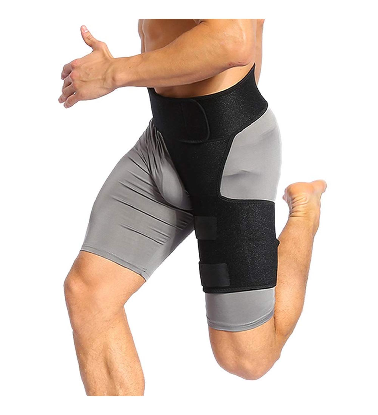 Brrnoo Hip Compression & Groin Wrap - Ultimate Thigh Brace for Sciatic Nerve Pain Relief & Support - Buy Online on GoSupps.com