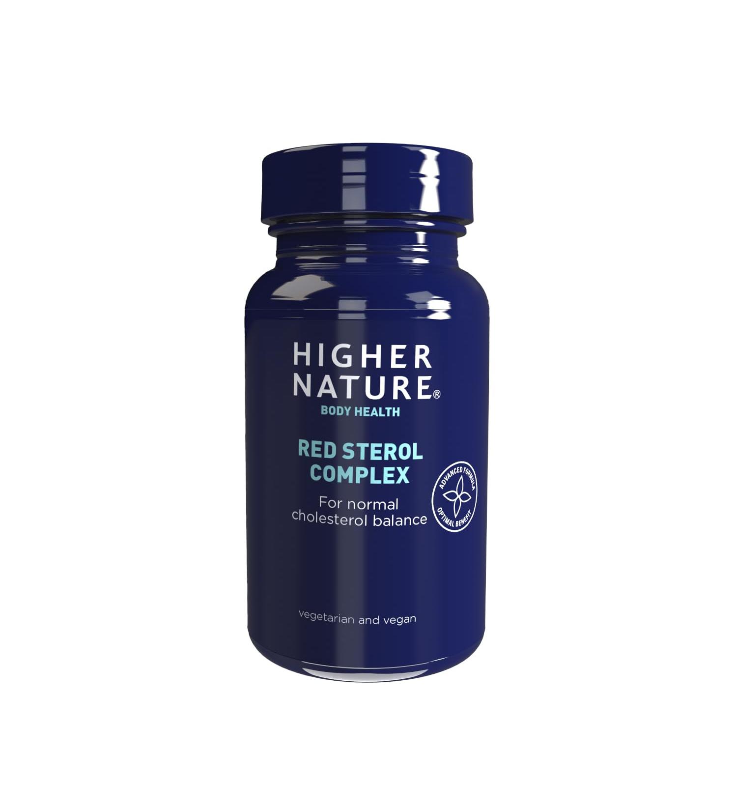 Higher Nature - Red Sterol Complex - Plant Sterols- Red Yeast Rice - Policosanol - for Normal Cholesterol Balance - Vegetarian & Vegan - 90 Tablets 90 count (Pack of 1) - Buy Online on GoSupps.com