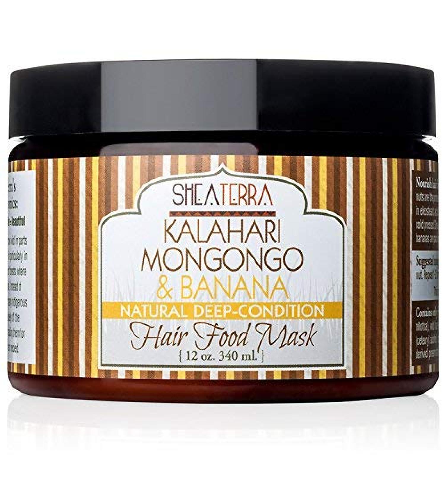 Shea Terra Hair Masque Deep Conditioning Mongongo & Banana -12 Ounce