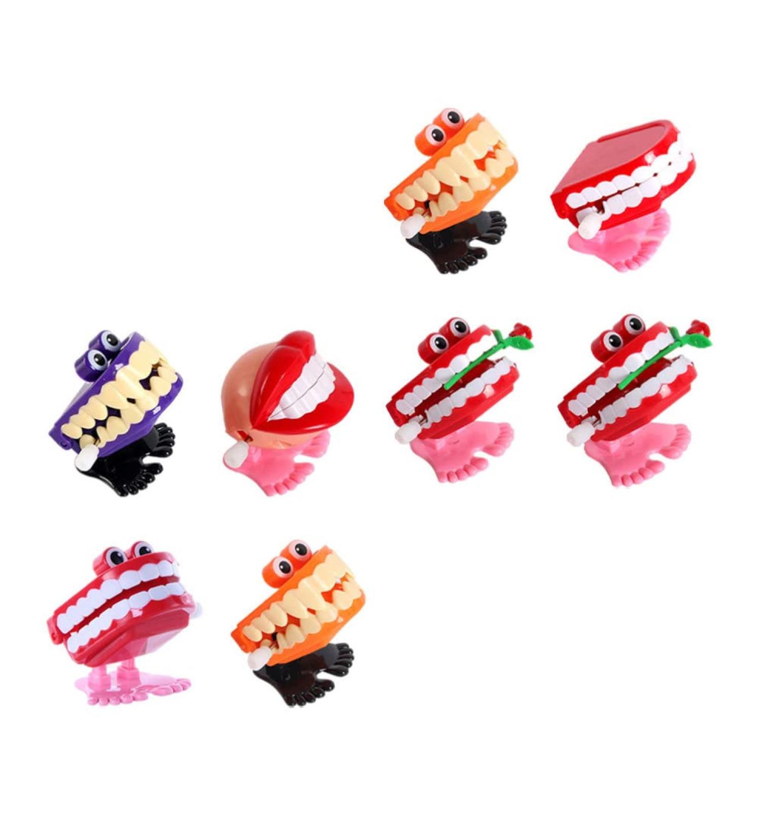 Shop Cute Wind-Up Zany Packbling Toys - 8 Funny Chattering & Jumping Party Favors for Kids | International Shipping Available - Buy Online on GoSupps.com