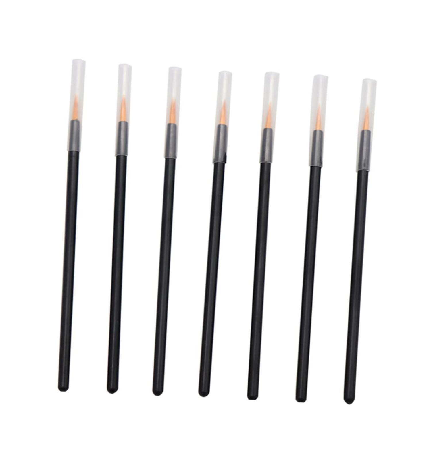 NOLITOY 50pcs Disposable Eyeliner Brush Fine Eyeliner Brush Eye Liner Wands With Hat Miss Auxiliary - Buy Online on GoSupps.com