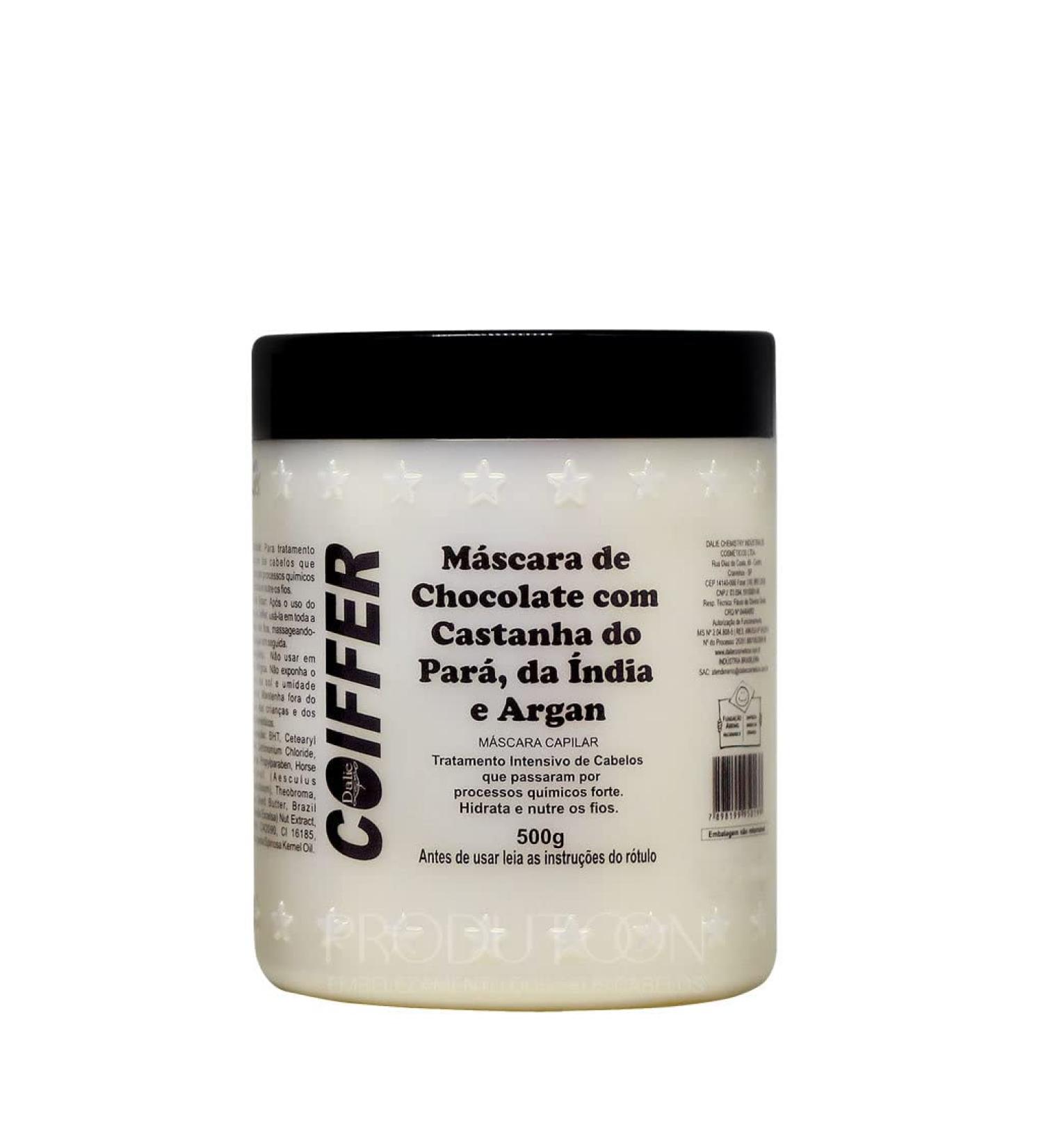 Buy Chocolate Brazil Nut Indian Chestnut & Argan Hair Mask 17.63 oz - Intense Nourishment for Irresistible Hair | Coiffer 500g - Shop Now for Best Results - Buy Online on GoSupps.com