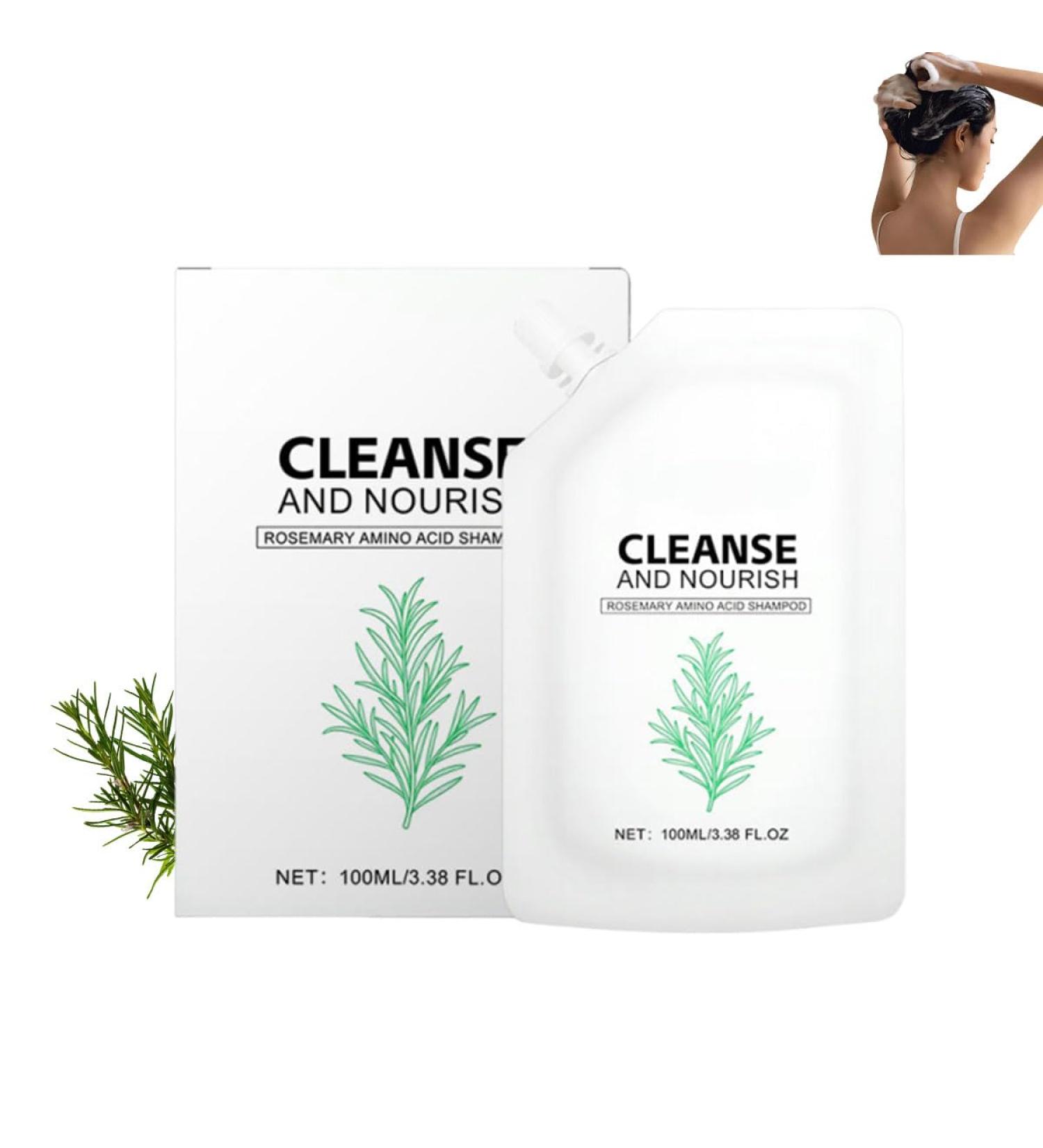 Refreshing shampoo for smooth and shiny hair nourishing and deeply moisturizing rosemary shampoo for hair growth controls oil (1 piece) - Buy Online on GoSupps.com