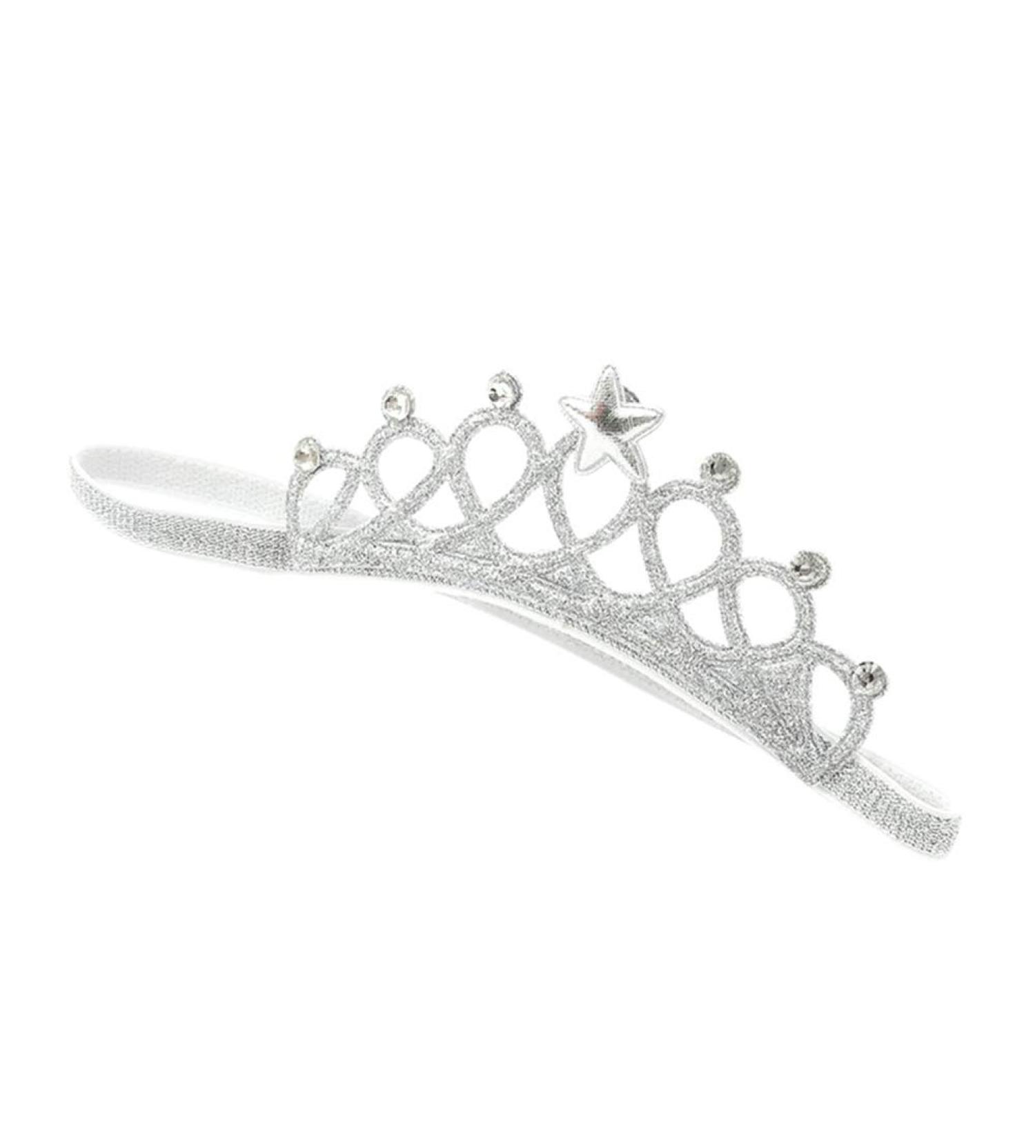Princess Crown Headband for Baby Girls | Elastic Cloth Hairband & Photo Prop | International Shipping Available - Buy Online on GoSupps.com