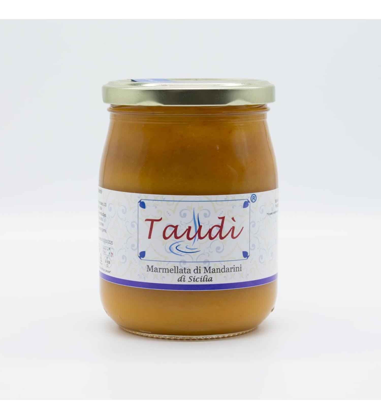Taud Conserve Marmelade De Mandarines Siciliennes Artisanale 72% De Fruit Pur Sans Additifs Saveur Authentique Du Soleil Sicilien Naturelle & Exquise En Pot De Verre Premium 500g - Buy Online on GoSupps.com