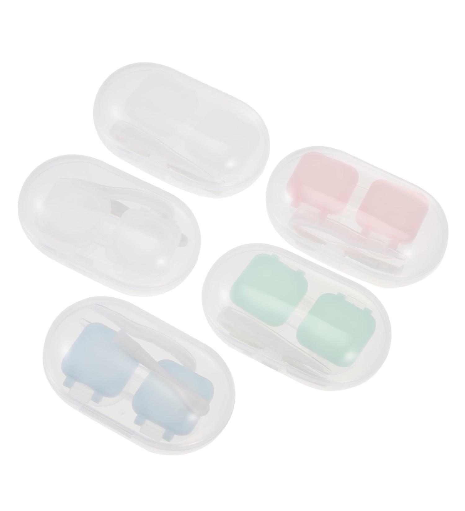 Solustrie Portable Silicone Contact Lens Case | Travel-Friendly Eye Care Storage | Stylish & Convenient | Ideal for Lenses & Accessories - Buy Online on GoSupps.com