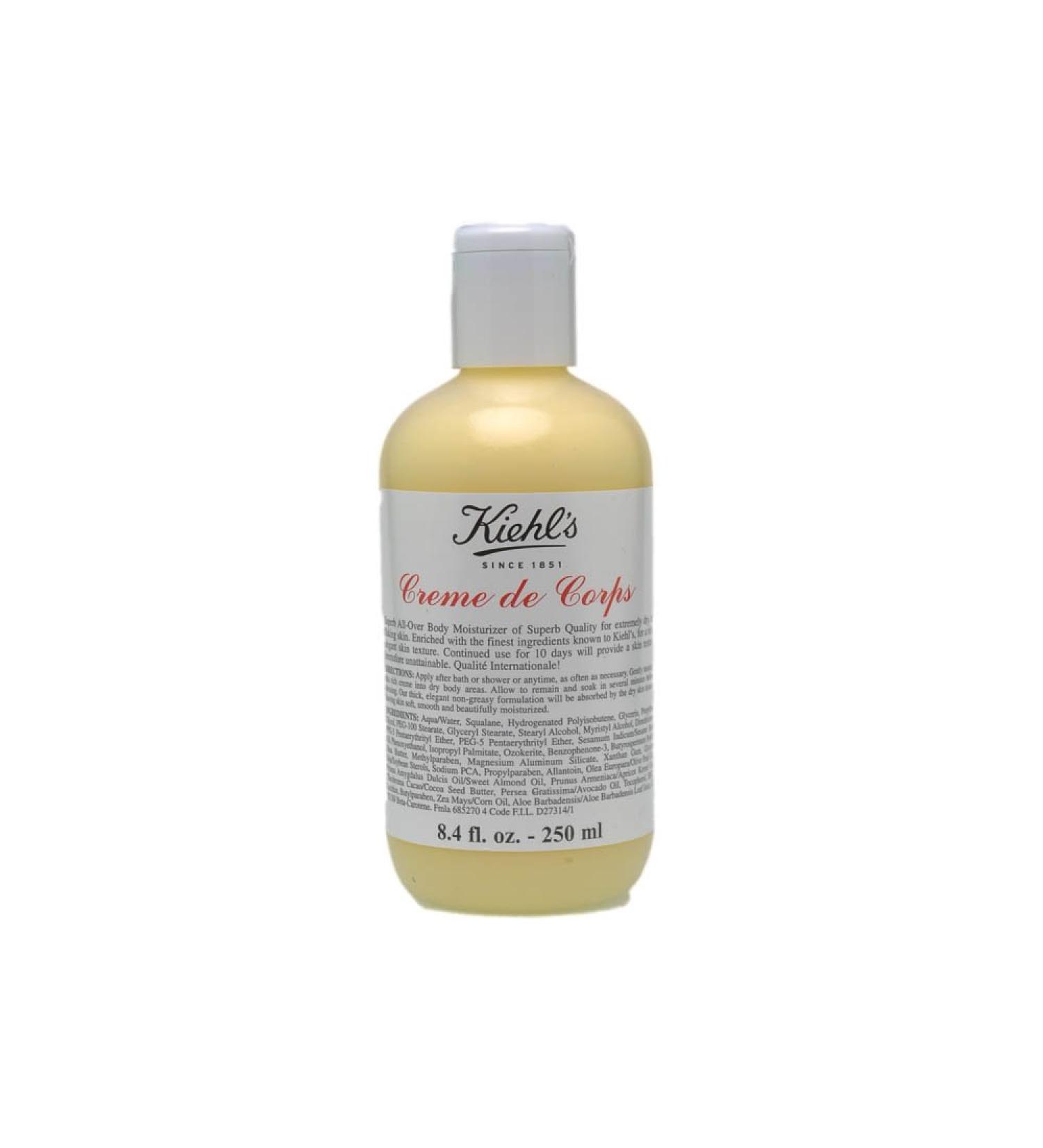 Kiehl's Creme de Corps Body Moisturizer - Bottle Medium Size 8.4oz (250ml) 250 ml (Pack of 1)