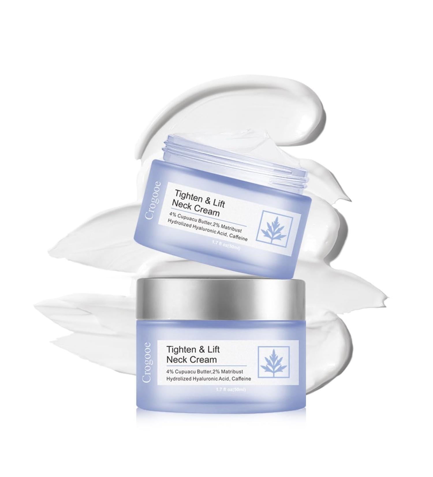 Neck Firming Cream - Tightens Lifts & Reduces Wrinkles | Even Skin Tone | 1.7 fl oz - Shop Now for International Shipping - Buy Online on GoSupps.com