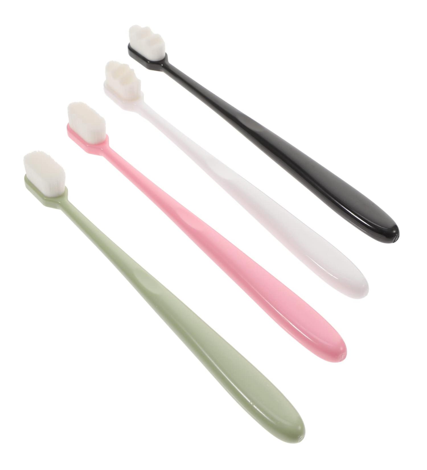 Beaupretty Soft Toothbrush Set - Extra Soft Natural Bristles for Adults & Kids | 4-Piece Travel Pack - Buy Online on GoSupps.com