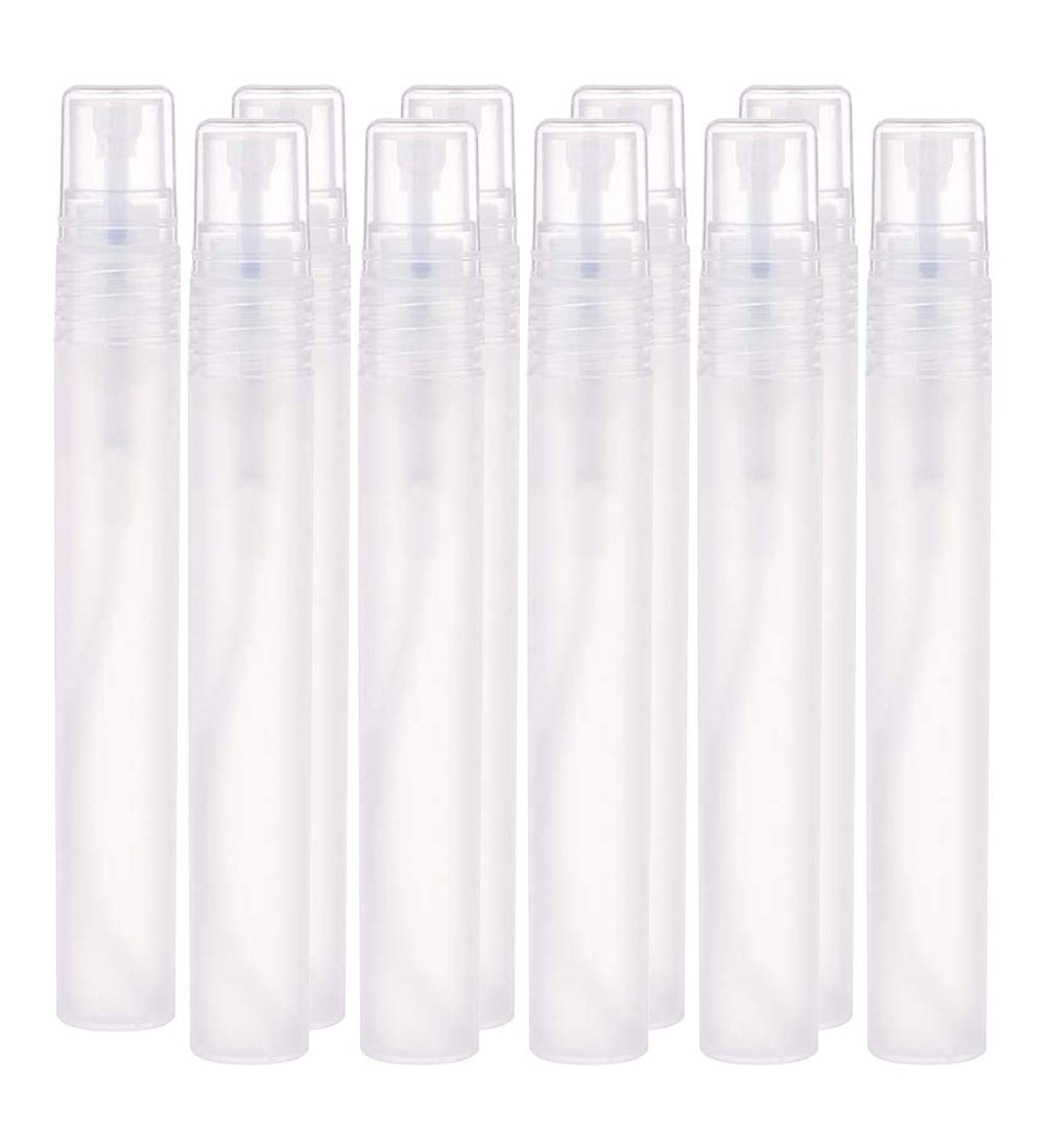 10ml Refillable Plastic Mini Spray Bottles - Empty Perfume Bottles (10 Pack) | Travel & Fine Spray Solutions - Buy Online on GoSupps.com